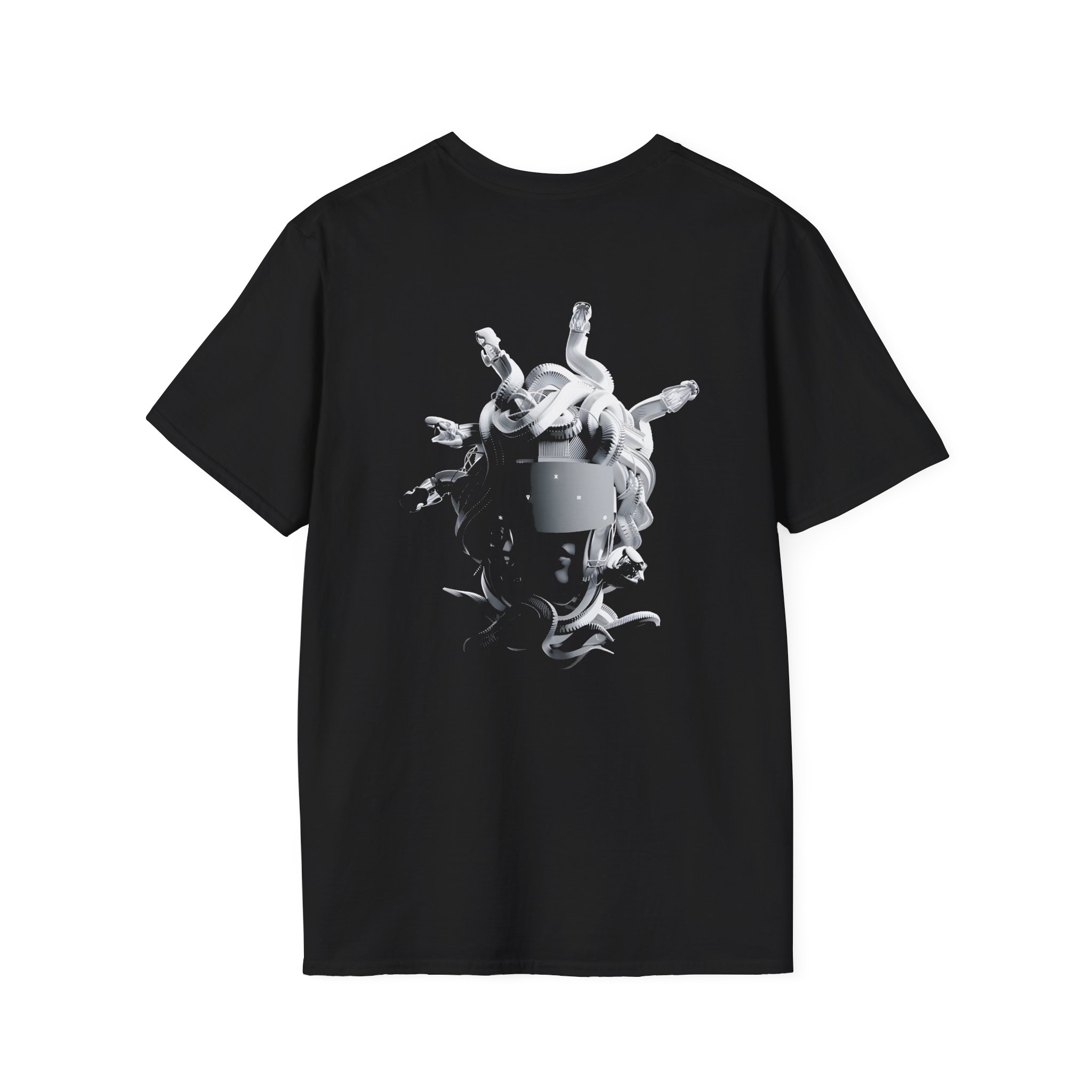 Meduza Greyscale Head Unisex Softstyle T-Shirt