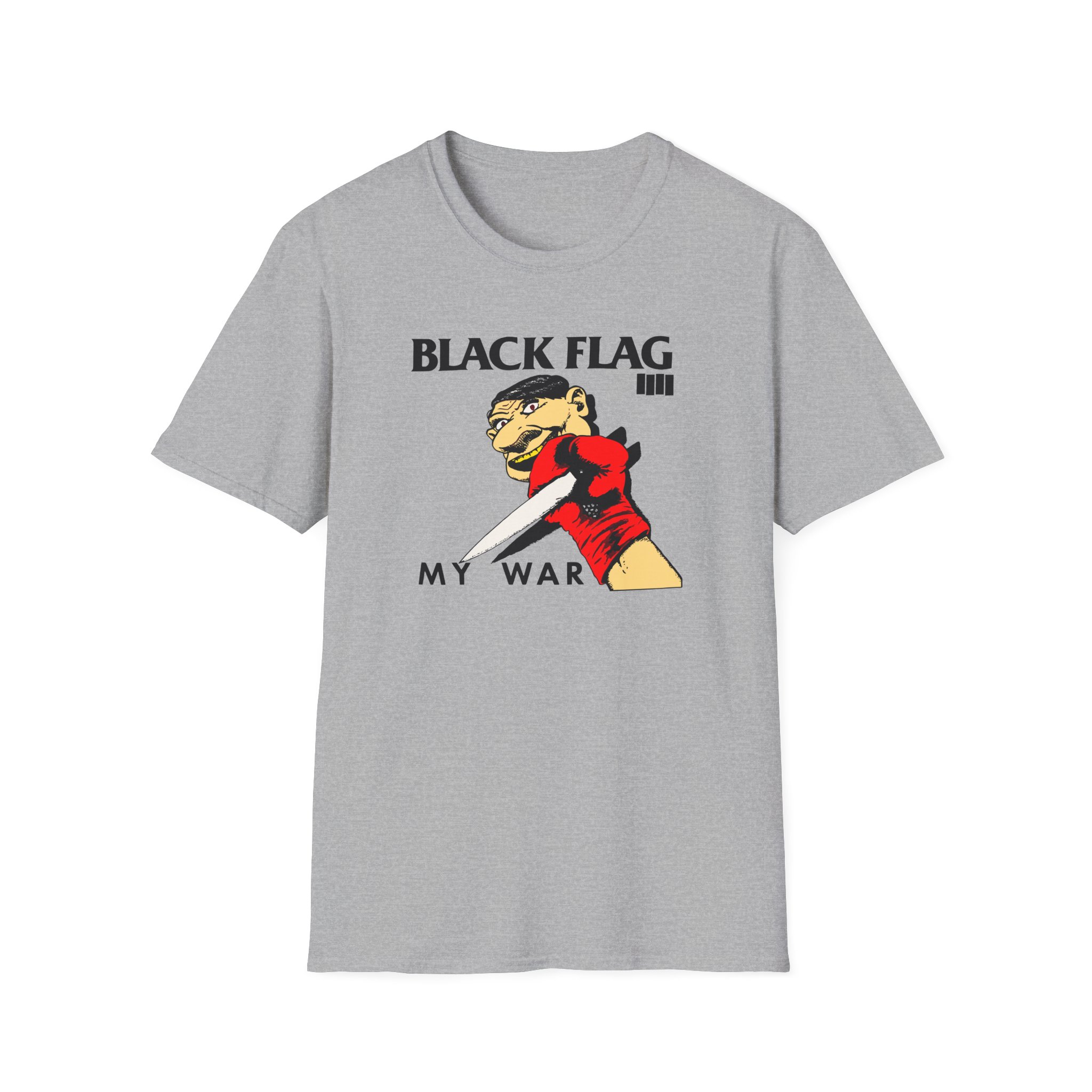 Black Flag My War Unisex Softstyle T-Shirt