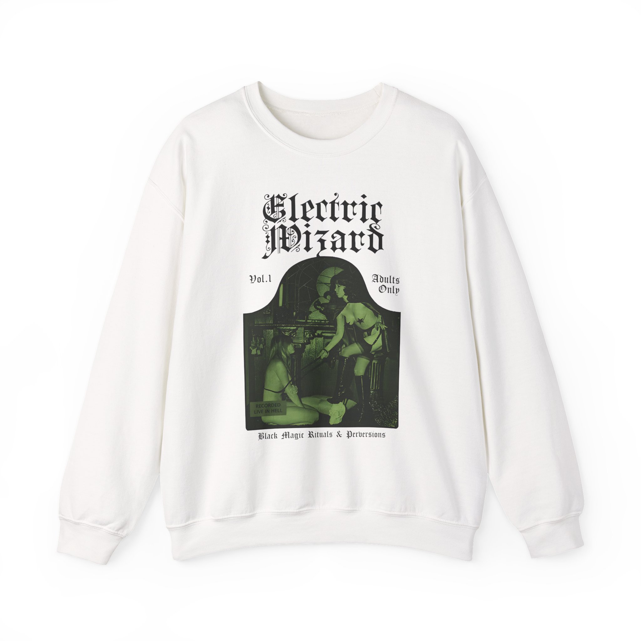 Electric Wizard Black Magic Rituals & Perversions Unisex Heavy Blendâ„¢ Crewneck Sweatshirt