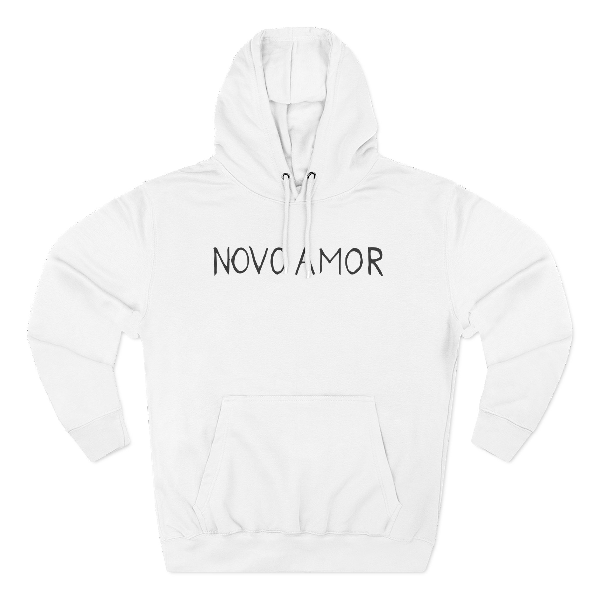 Novo Amor Text Three-Panel Fleece Hoodie