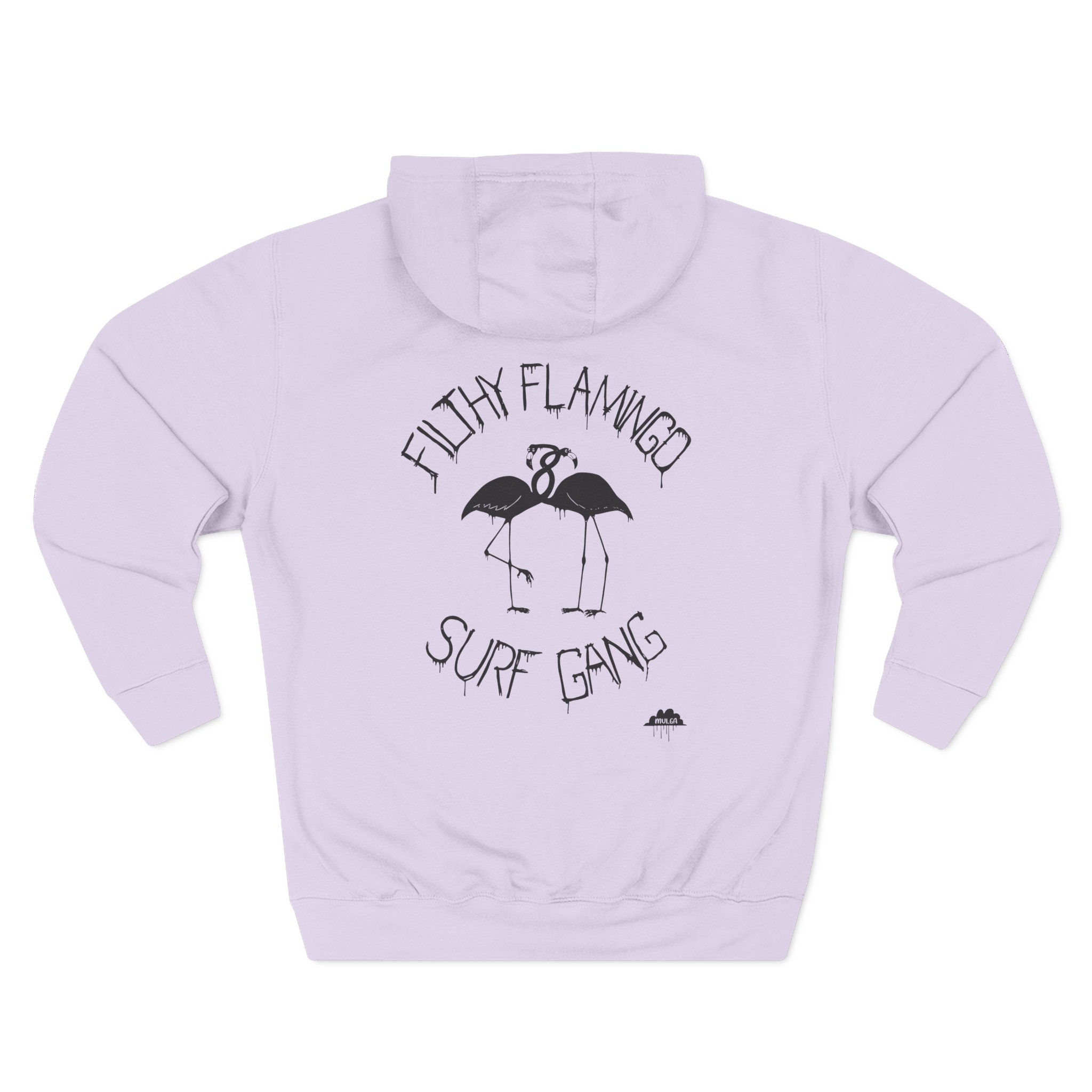 Surf Gang Filthy Flamingo Three-Panel Fleece Hoodie