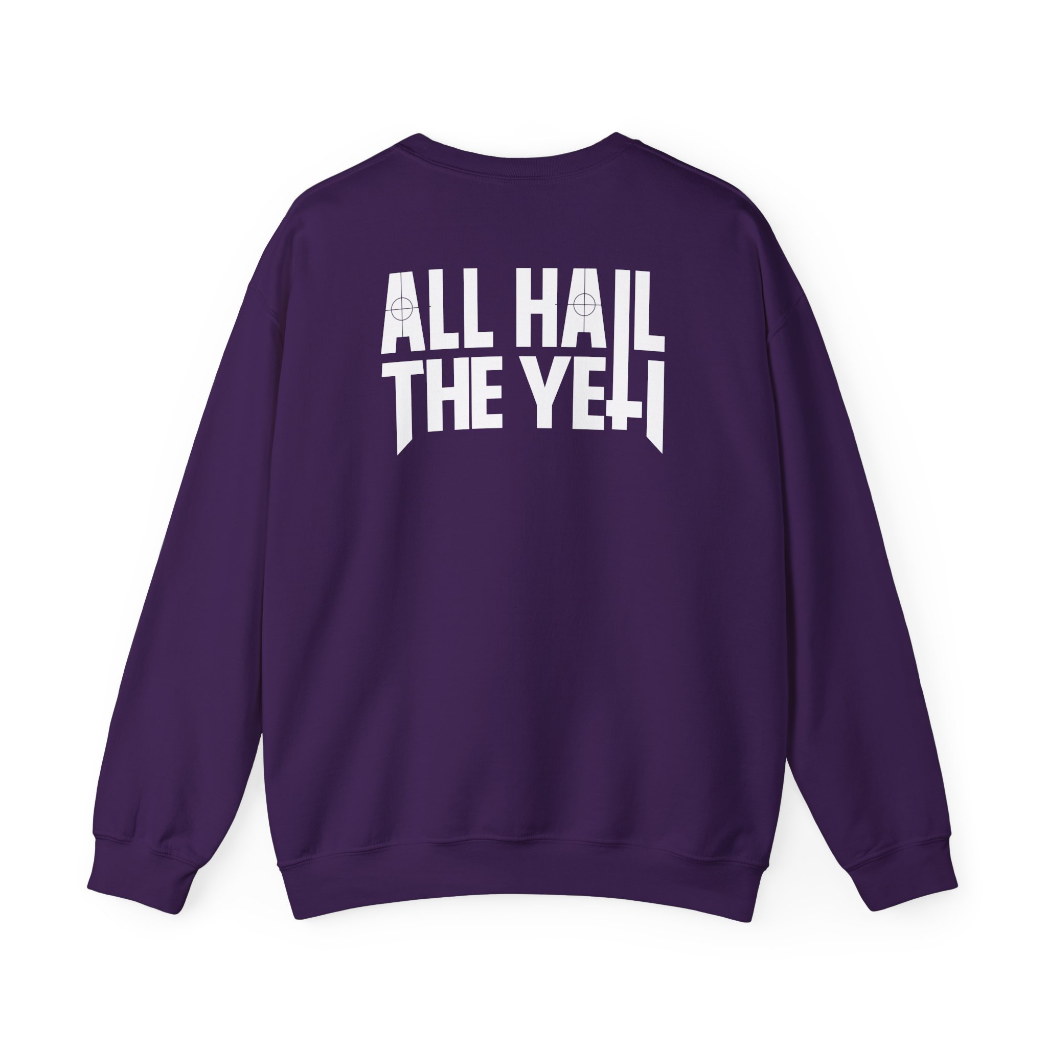 All Hail the Yeti Side Logo Unisex Heavy Blendâ„¢ Crewneck Sweatshirt
