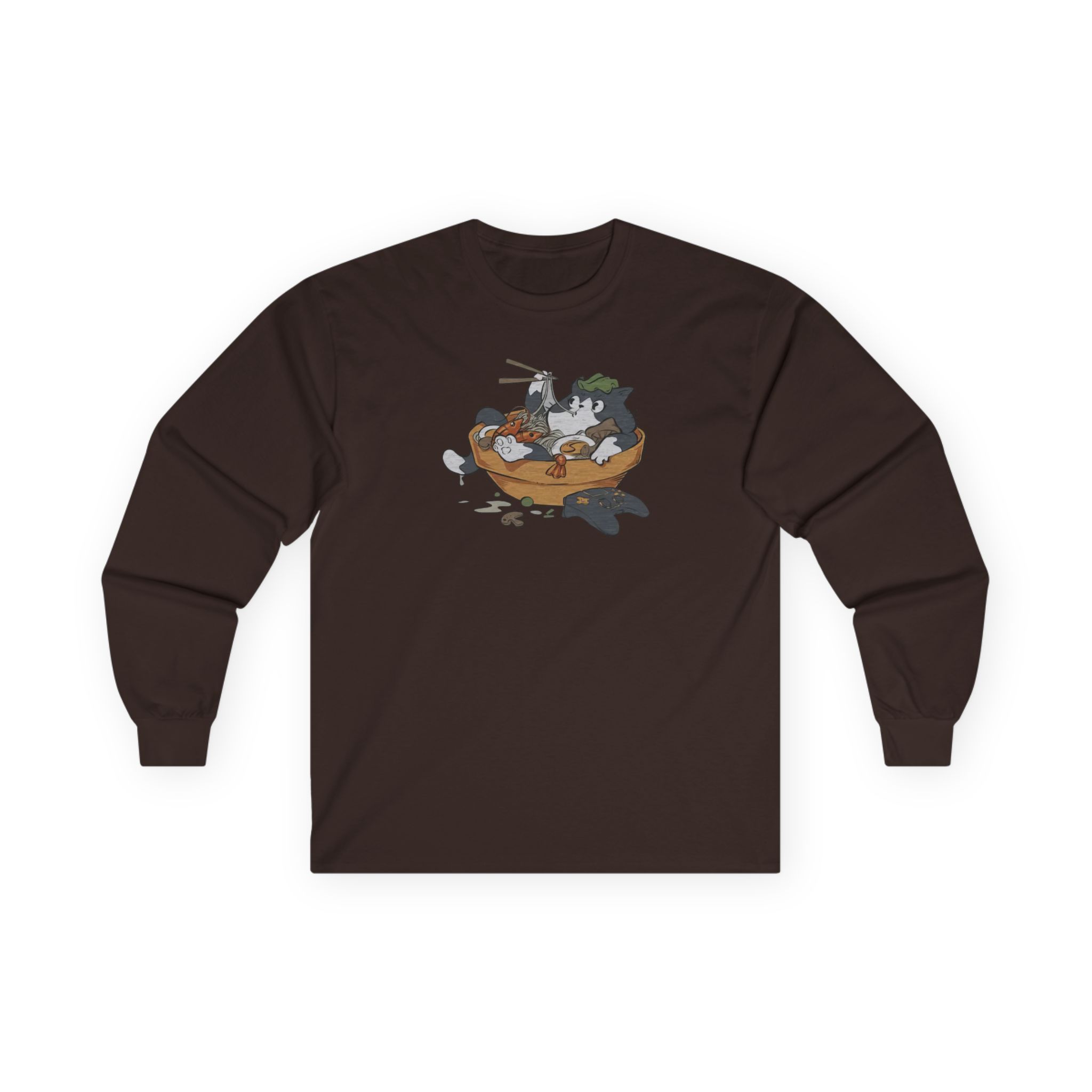 Lirik Ramen Cat Unisex Ultra Cotton Long Sleeve Tee