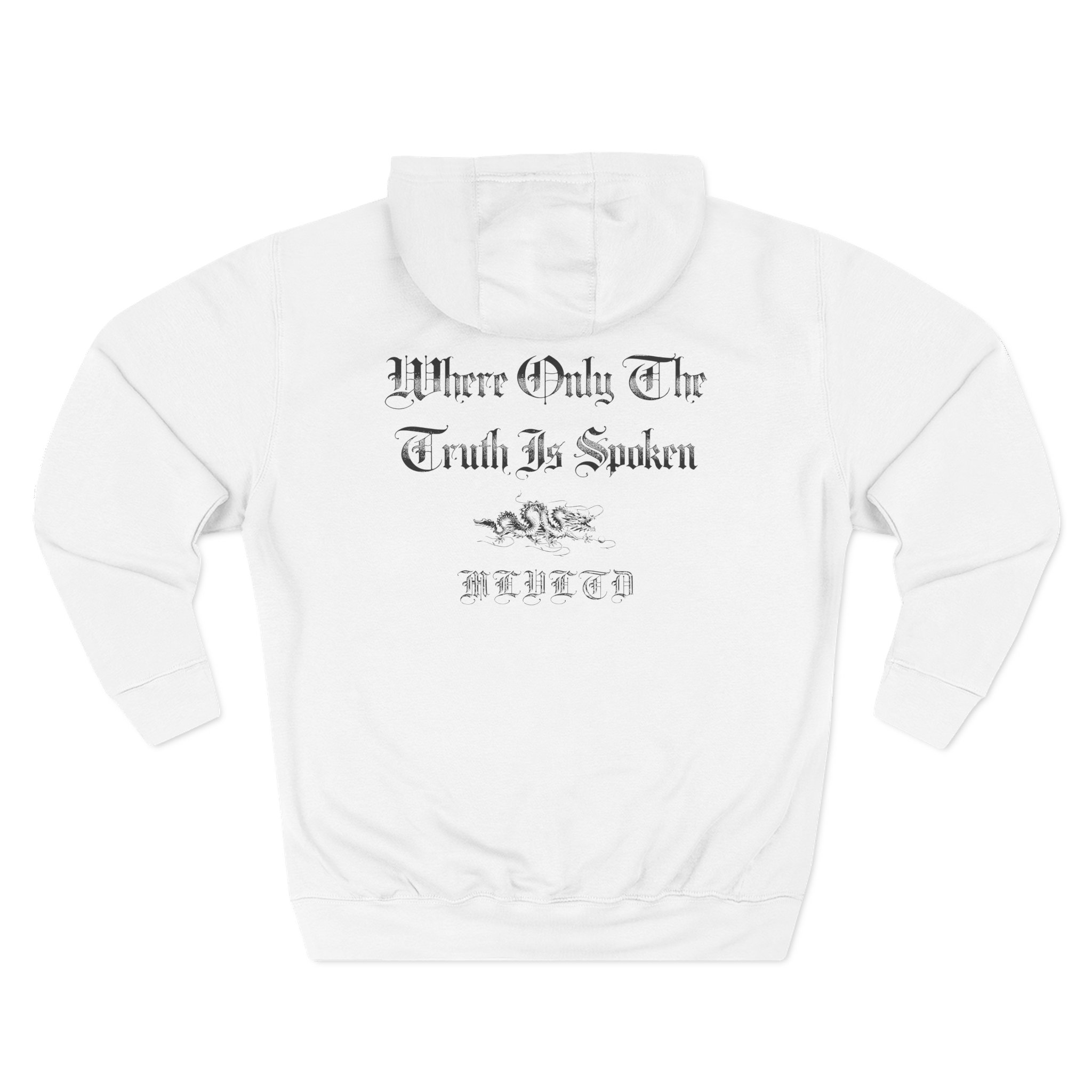 Malevolence Where Only the Truth is Spoken Three-Panel Fleece Hoodie