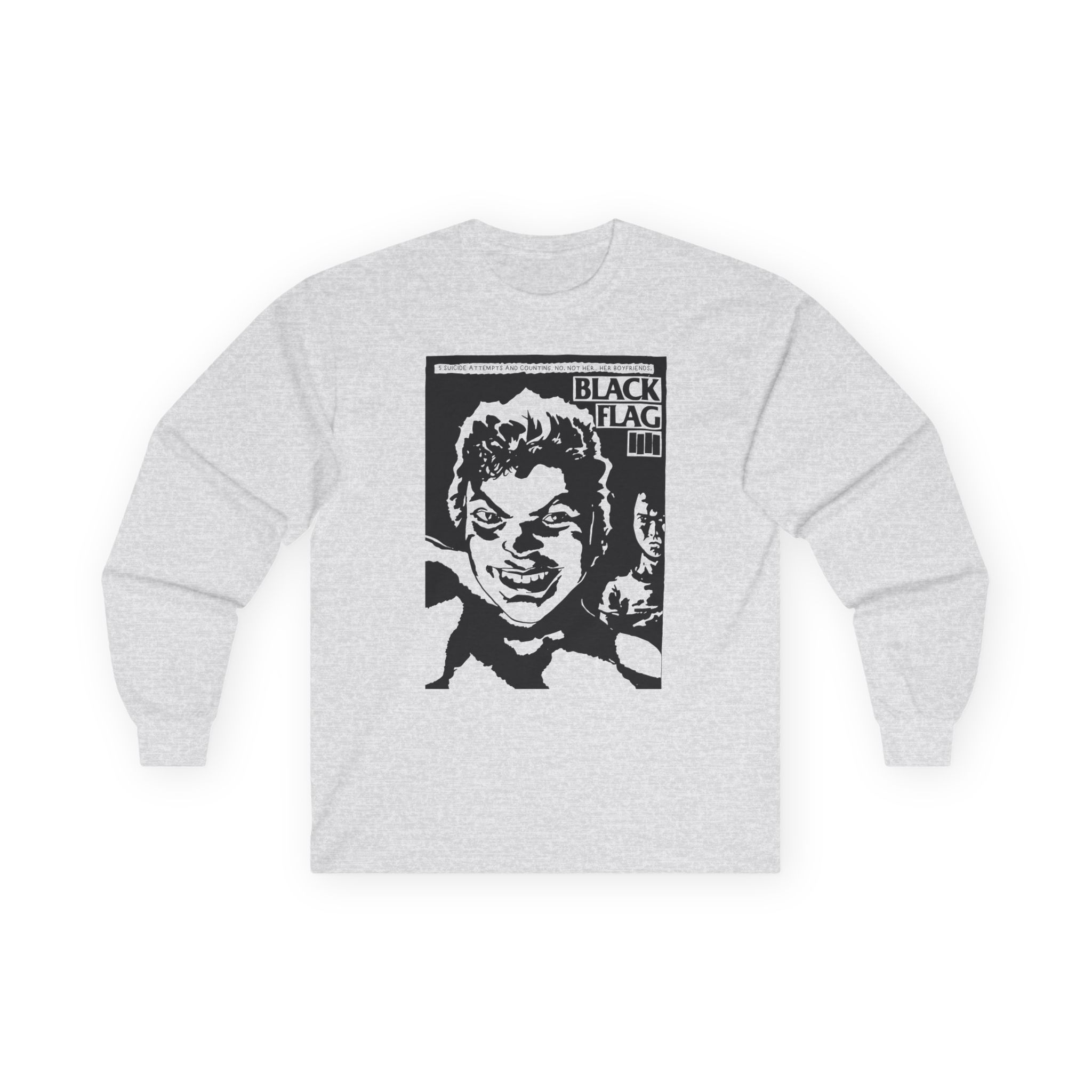 Black Flag Suicide Flyer Unisex Ultra Cotton Long Sleeve Tee