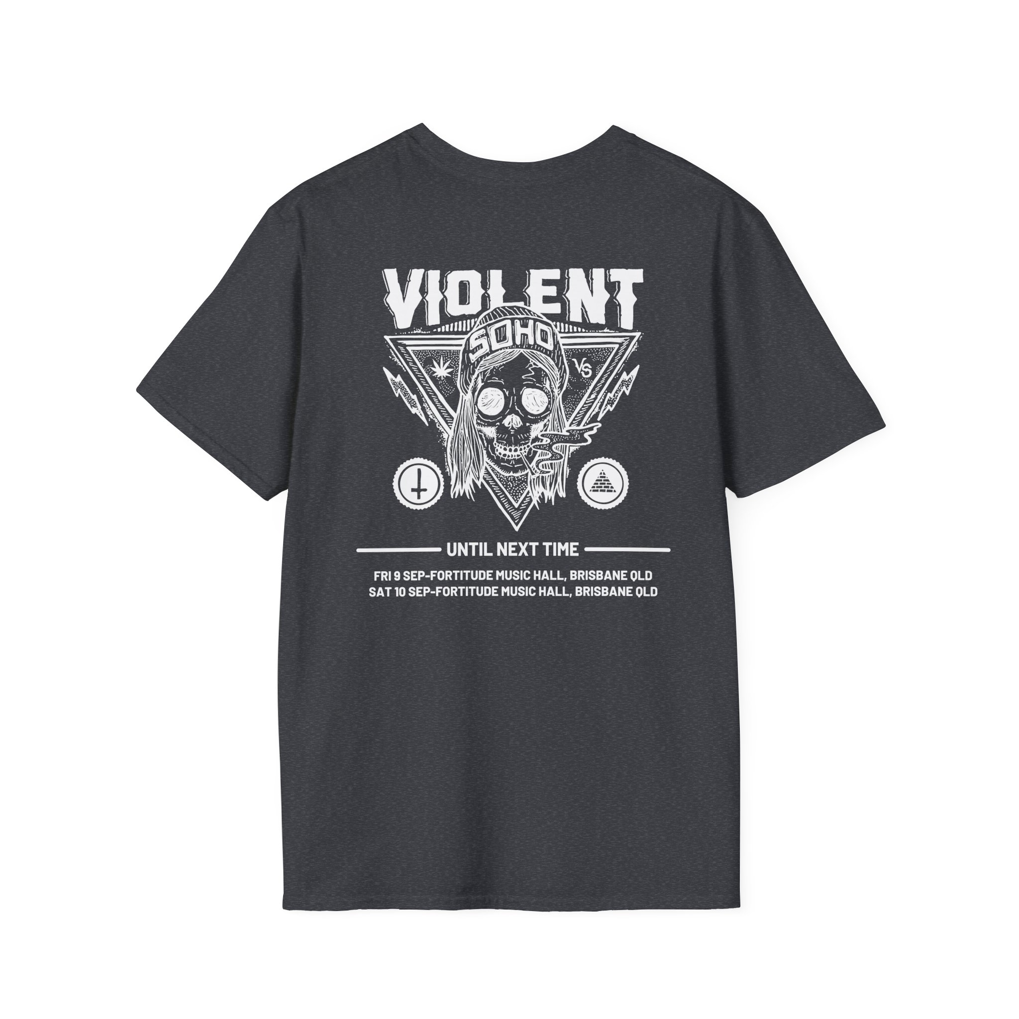 Violent Soho Until Next Time Blazin' Skull Unisex Softstyle T-Shirt