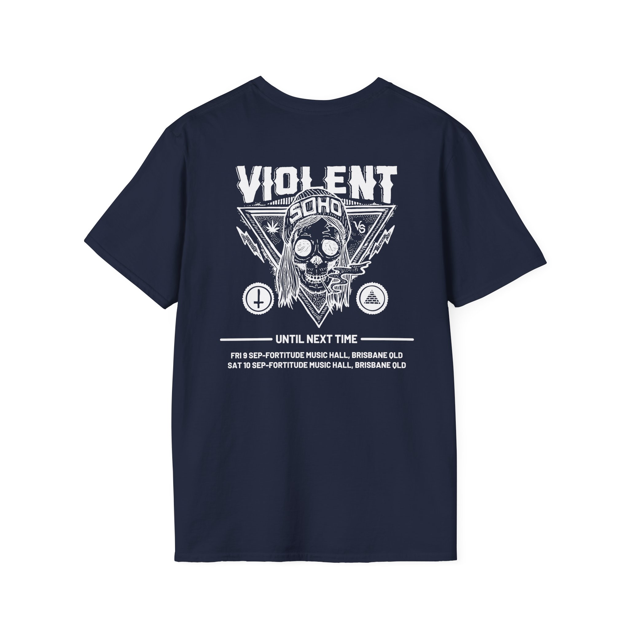 Violent Soho Until Next Time Blazin' Skull Unisex Softstyle T-Shirt