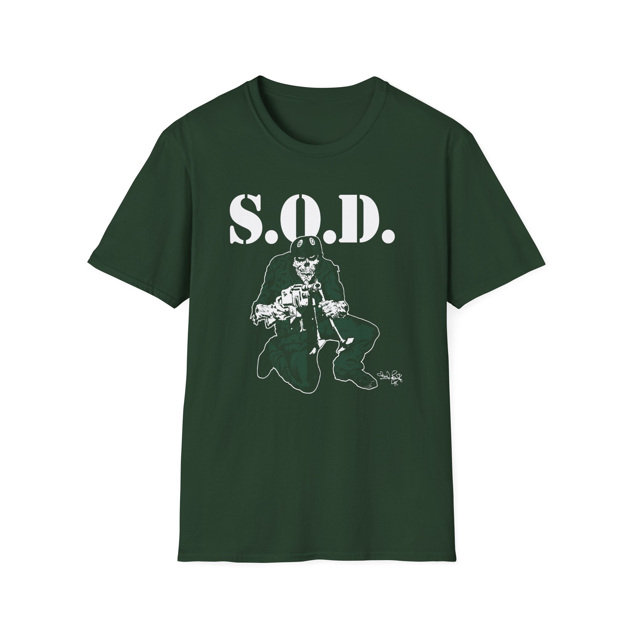 Stormtroopers of Death S.o.d. Schism Tour "85" Speak English or Die Unisex Softstyle T-Shirt