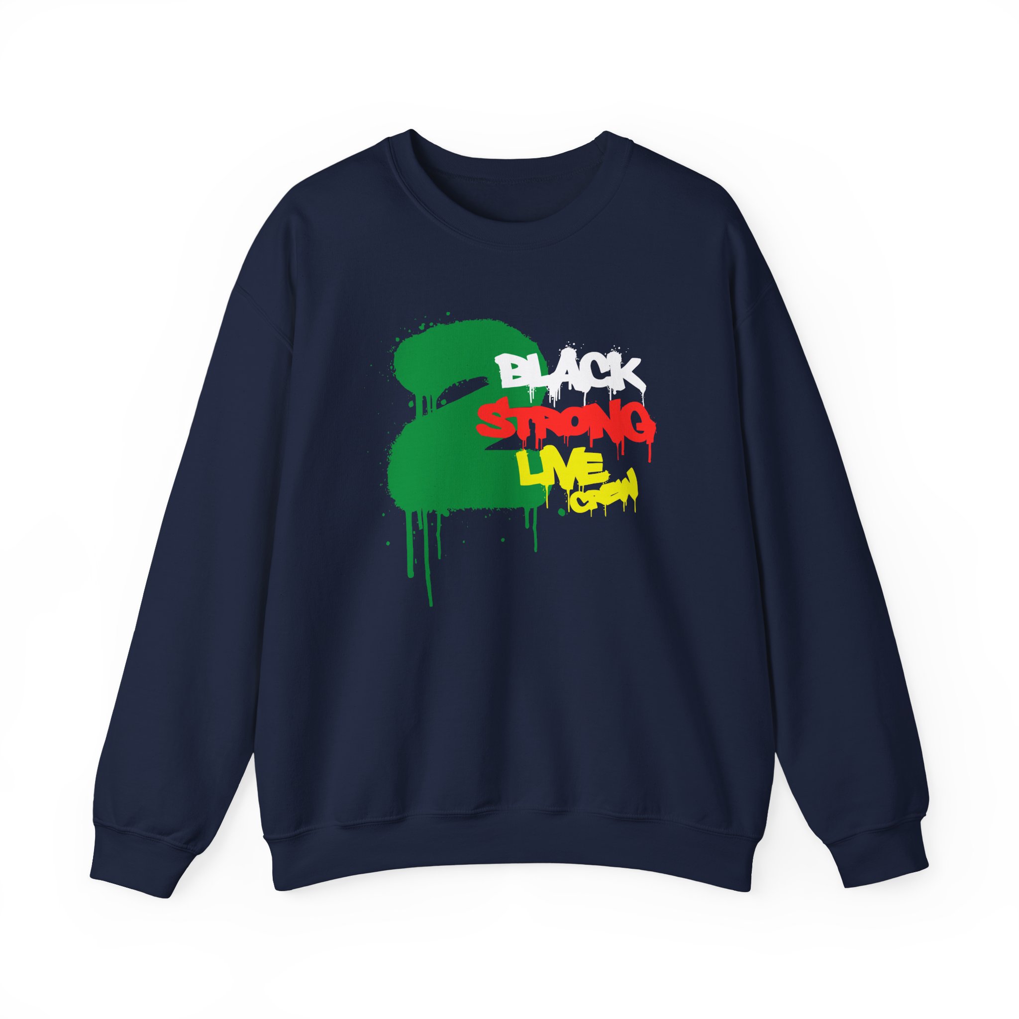 2 Live Crew Black Strong Unisex Heavy Blendâ„¢ Crewneck Sweatshirt
