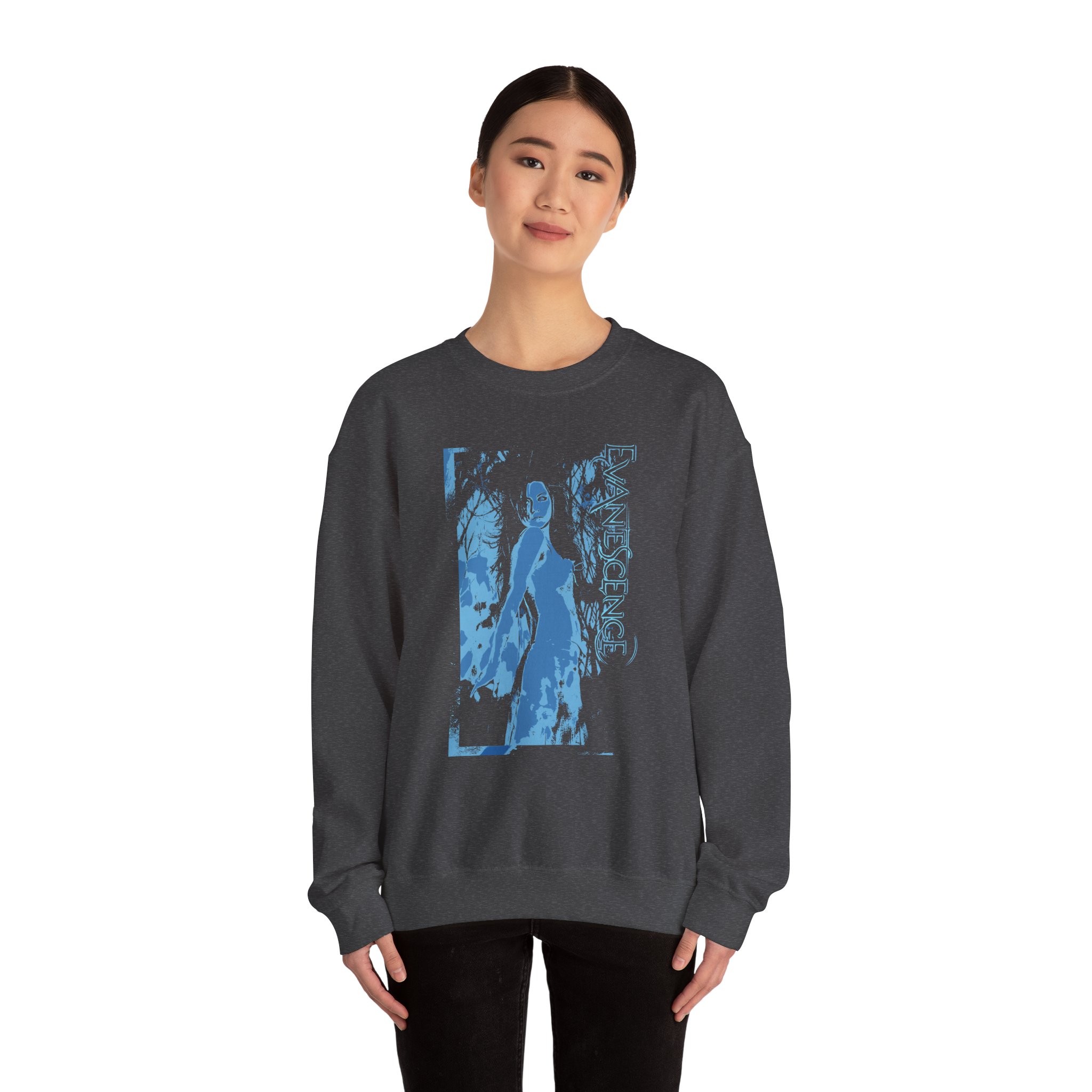 Evanescence Glitch Amy Unisex Heavy Blendâ„¢ Crewneck Sweatshirt