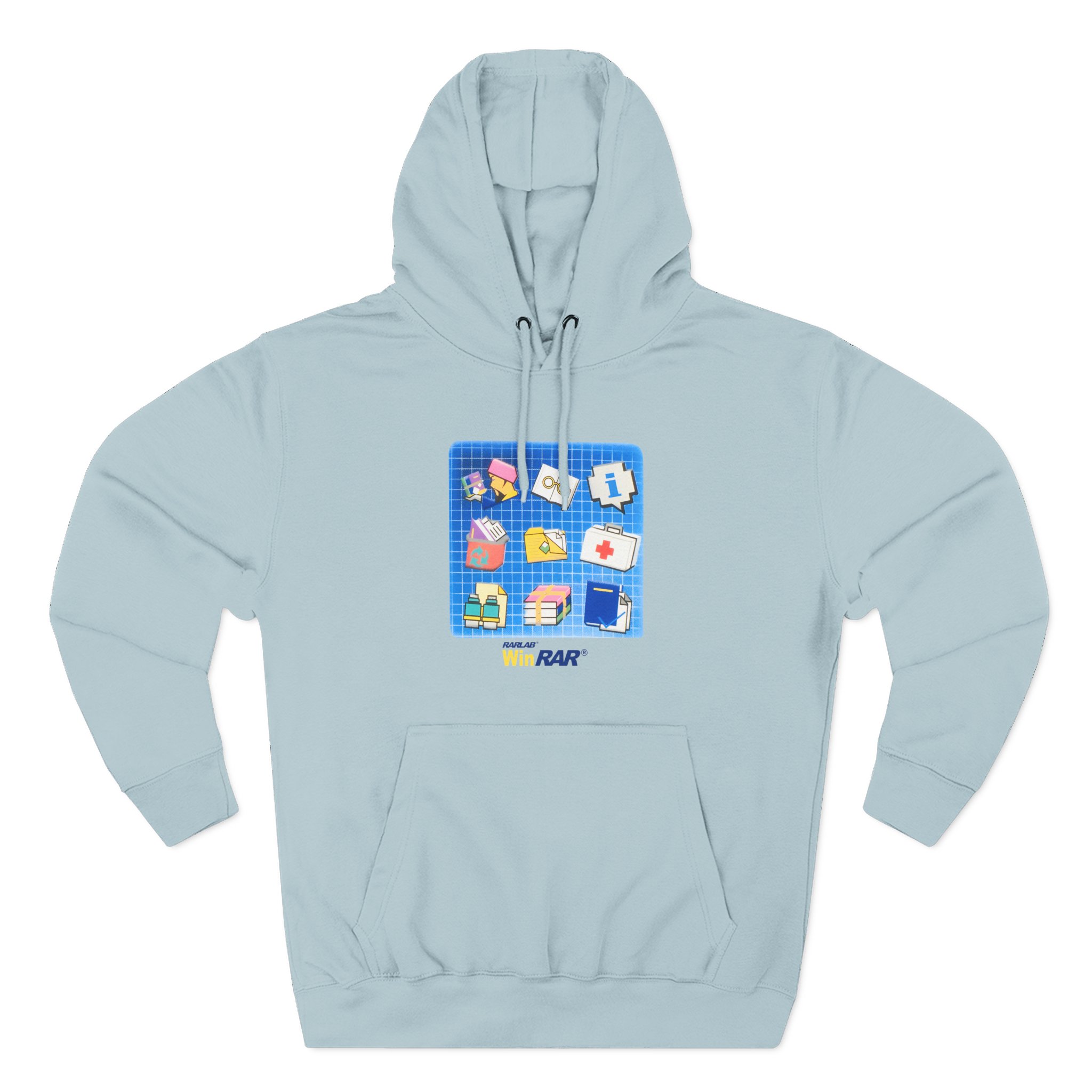 Winrar Software Update Three-Panel Fleece Hoodie