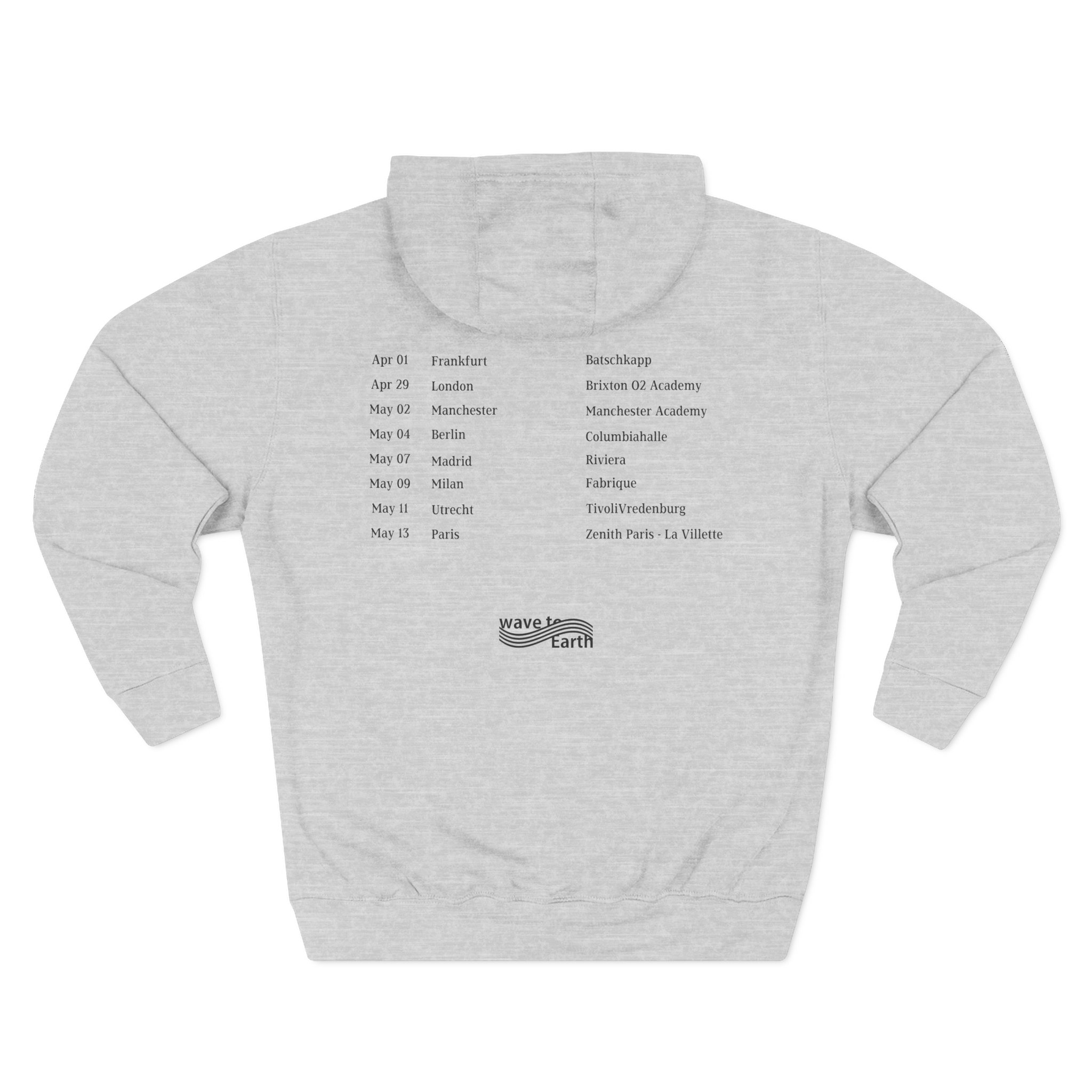 Wave to Earth "0.03 World Tour in Europe Three-Panel Fleece Hoodie