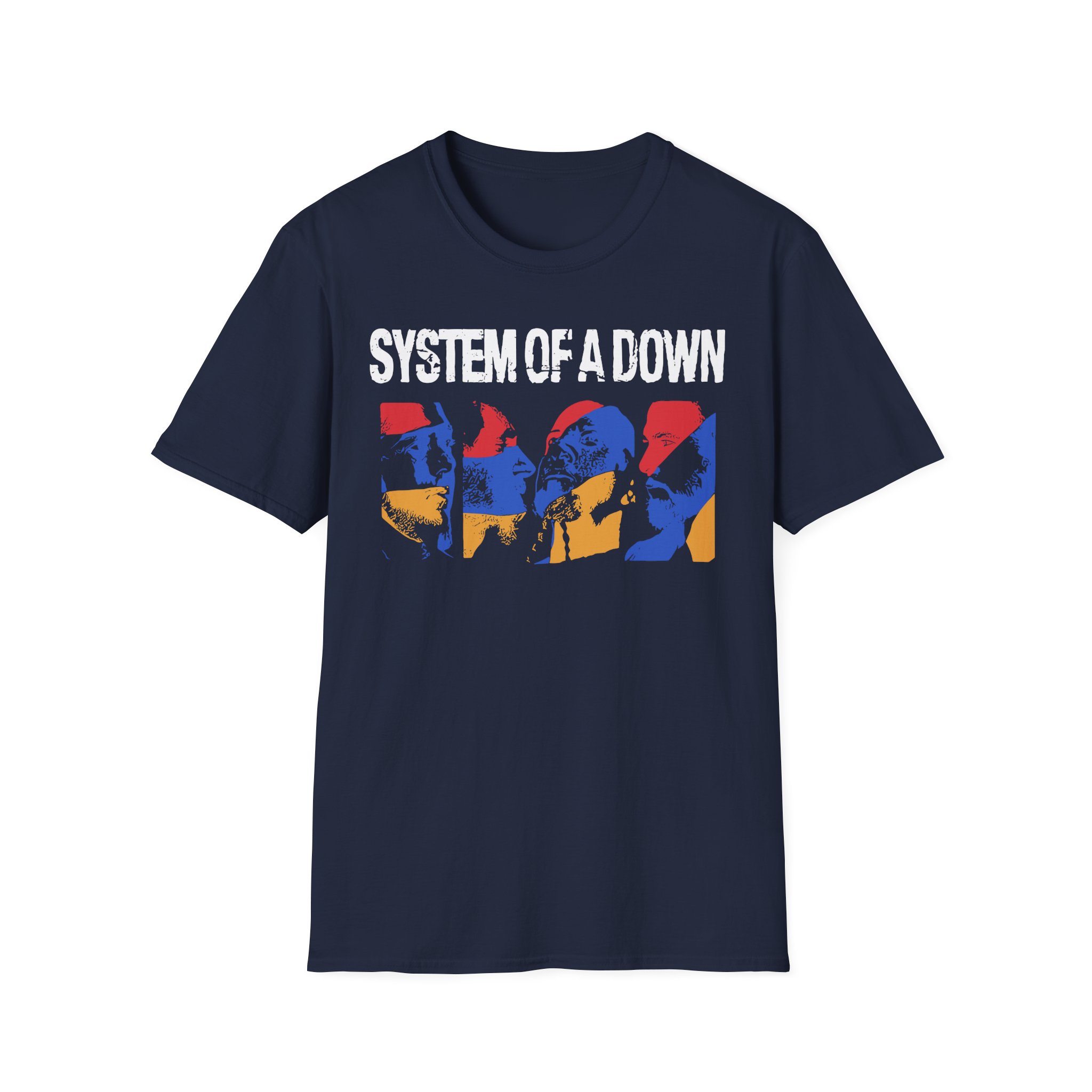 System of a Down Photo Collage Unisex Softstyle T-Shirt