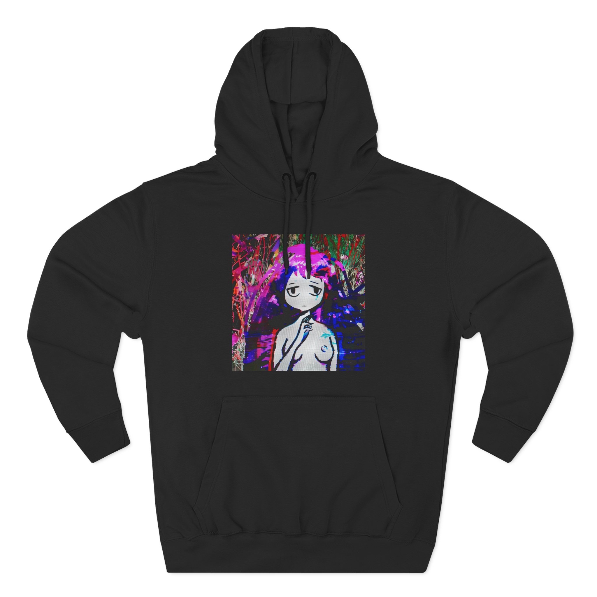 Sewerslvt Draining Love Story 1 Album Cover Three-Panel Fleece Hoodie