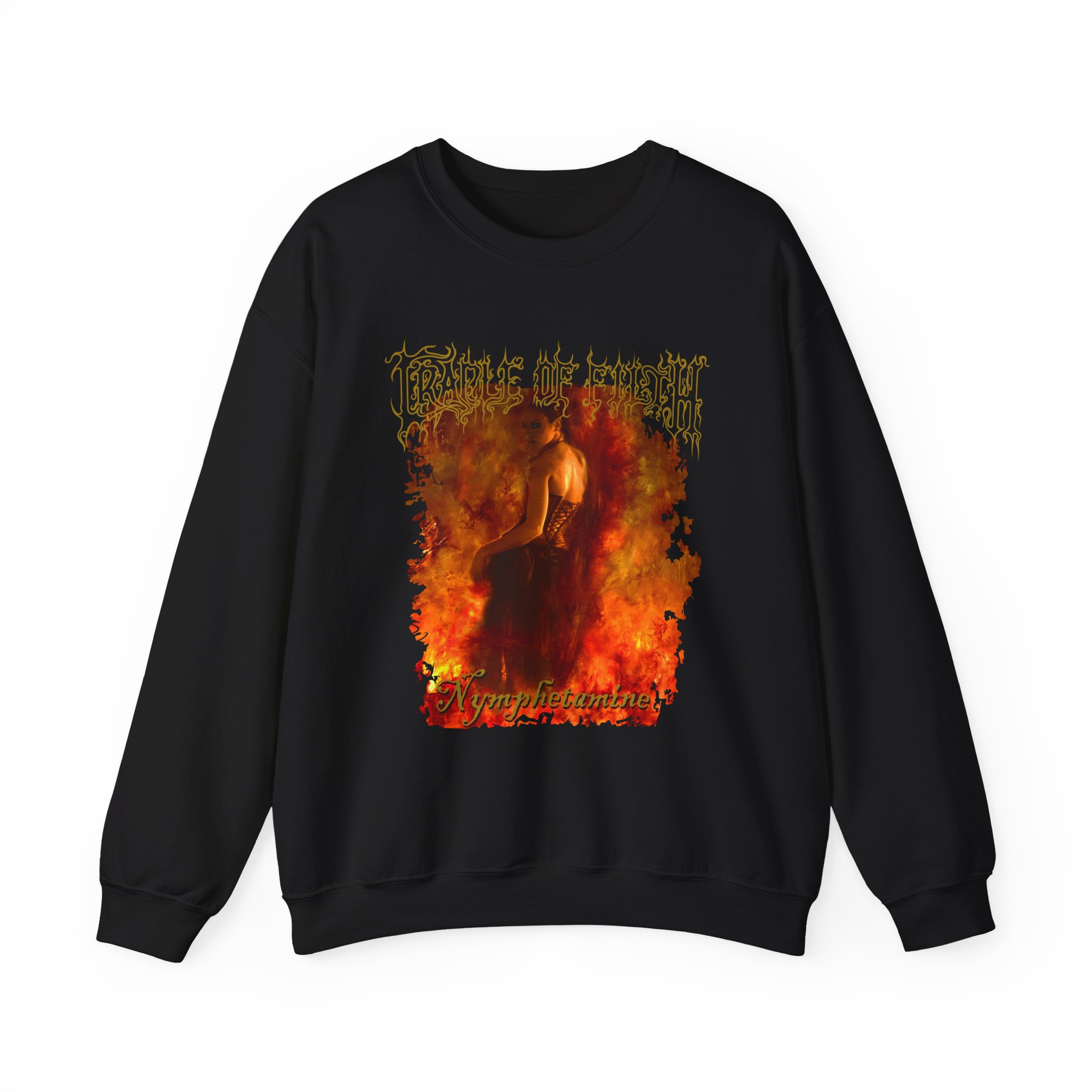 Cradle of Filth Nymphetamine Album Unisex Heavy Blendâ„¢ Crewneck Sweatshirt