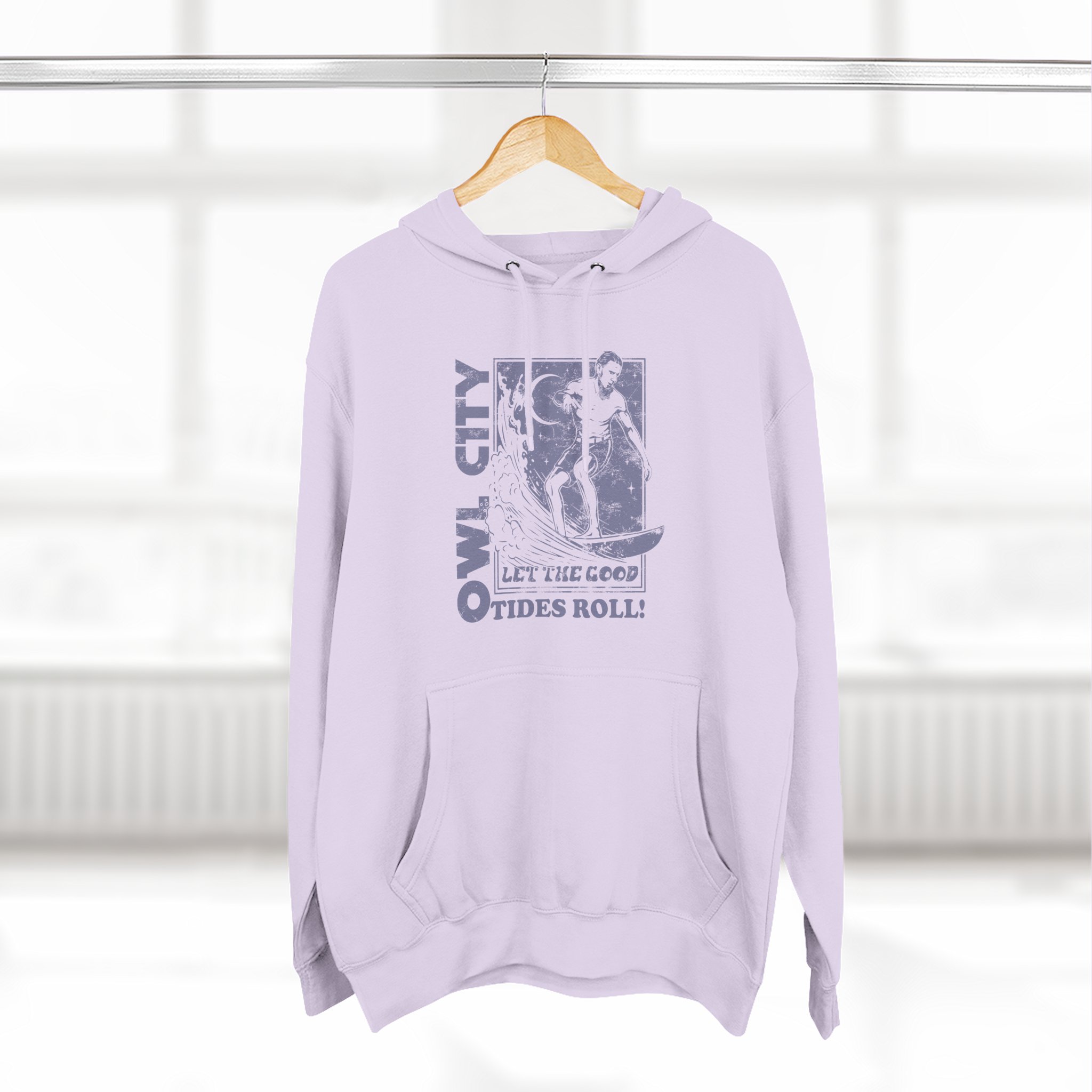 Owl City Let the Good Tides Roll Ringer Three-Panel Fleece Hoodie