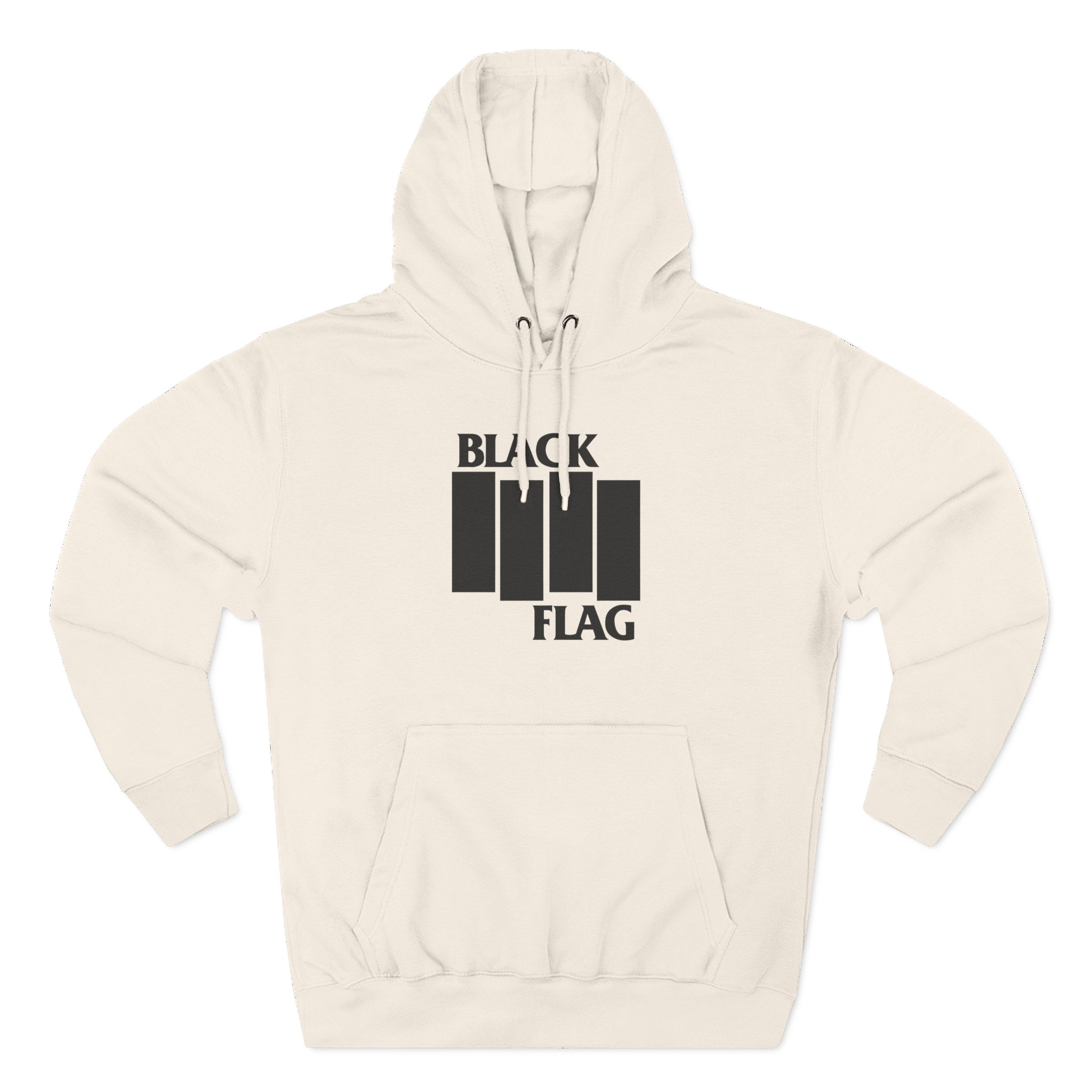 Black Flag Bars Three-Panel Fleece Hoodie