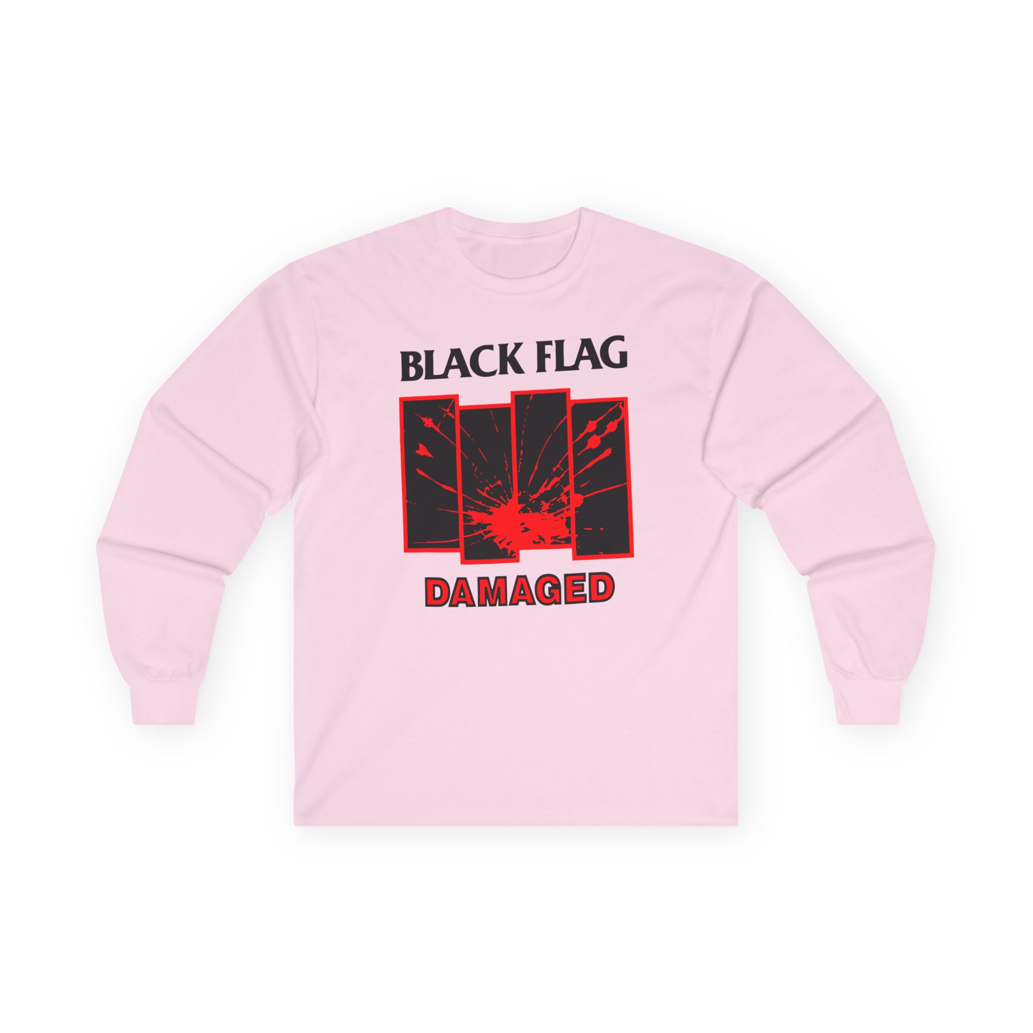 Black Flag Damaged Unisex Ultra Cotton Long Sleeve Tee