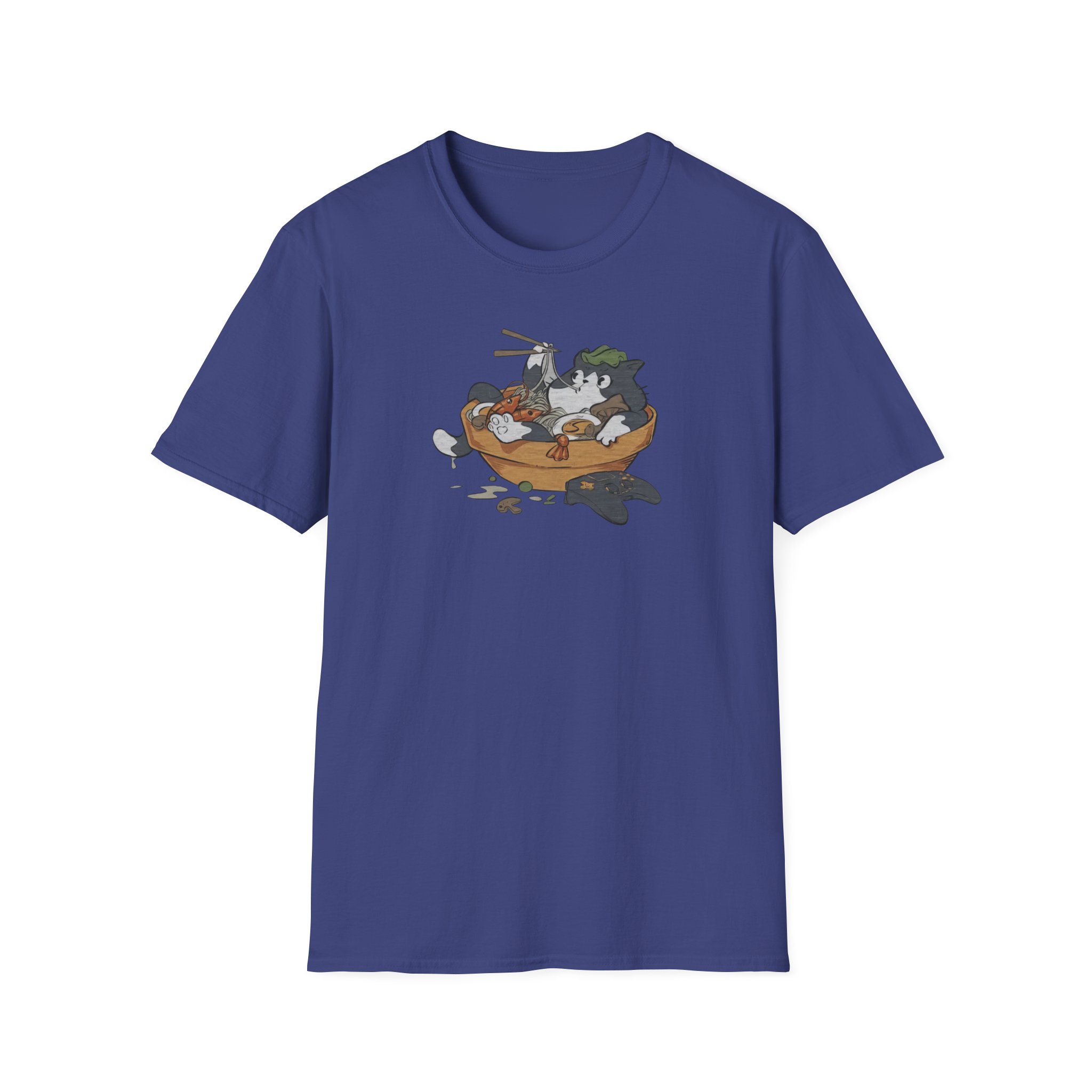 Lirik Ramen Cat Unisex Softstyle T-Shirt