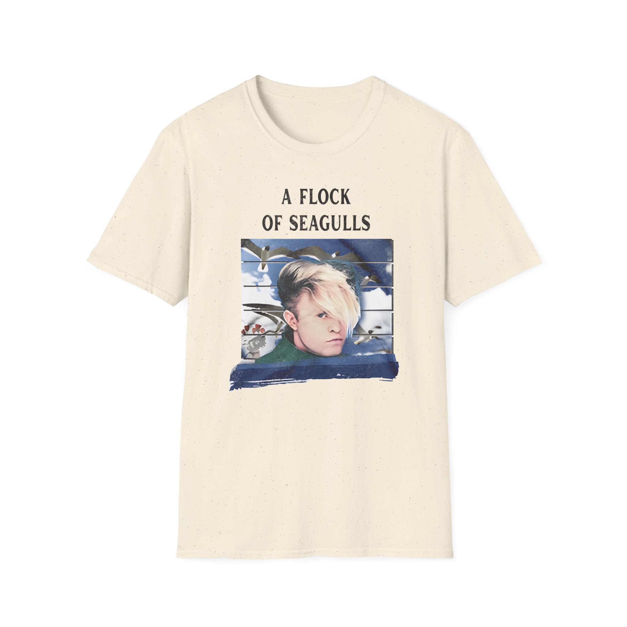 A Flock of Seagulls Birds in Flight Unisex Softstyle T-Shirt