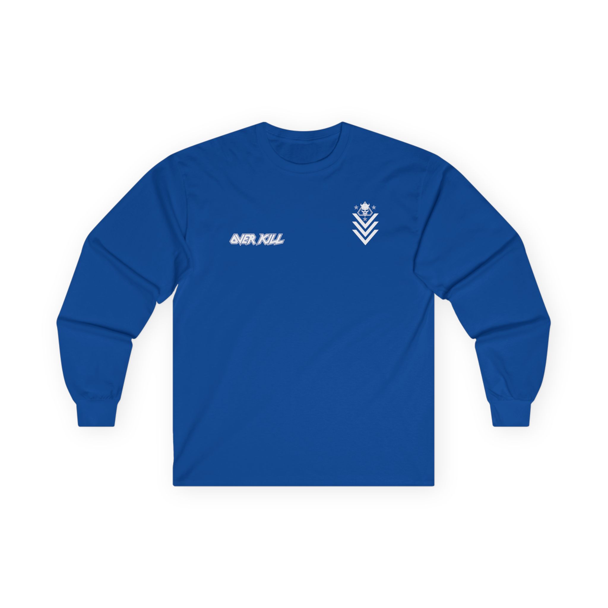 Overkill Logo Badge Skull Work Unisex Ultra Cotton Long Sleeve Tee