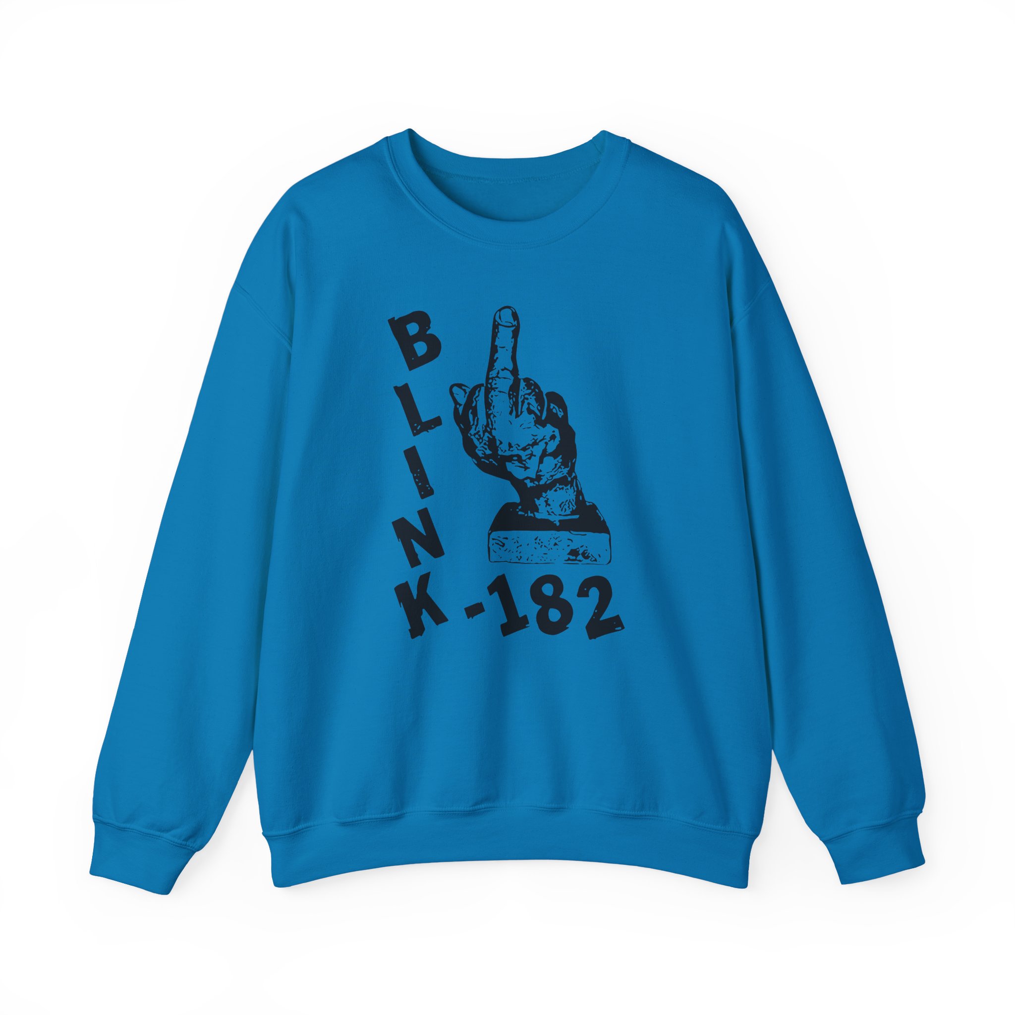 Blink 182 Pink Middle Finger Unisex Heavy Blendâ„¢ Crewneck Sweatshirt