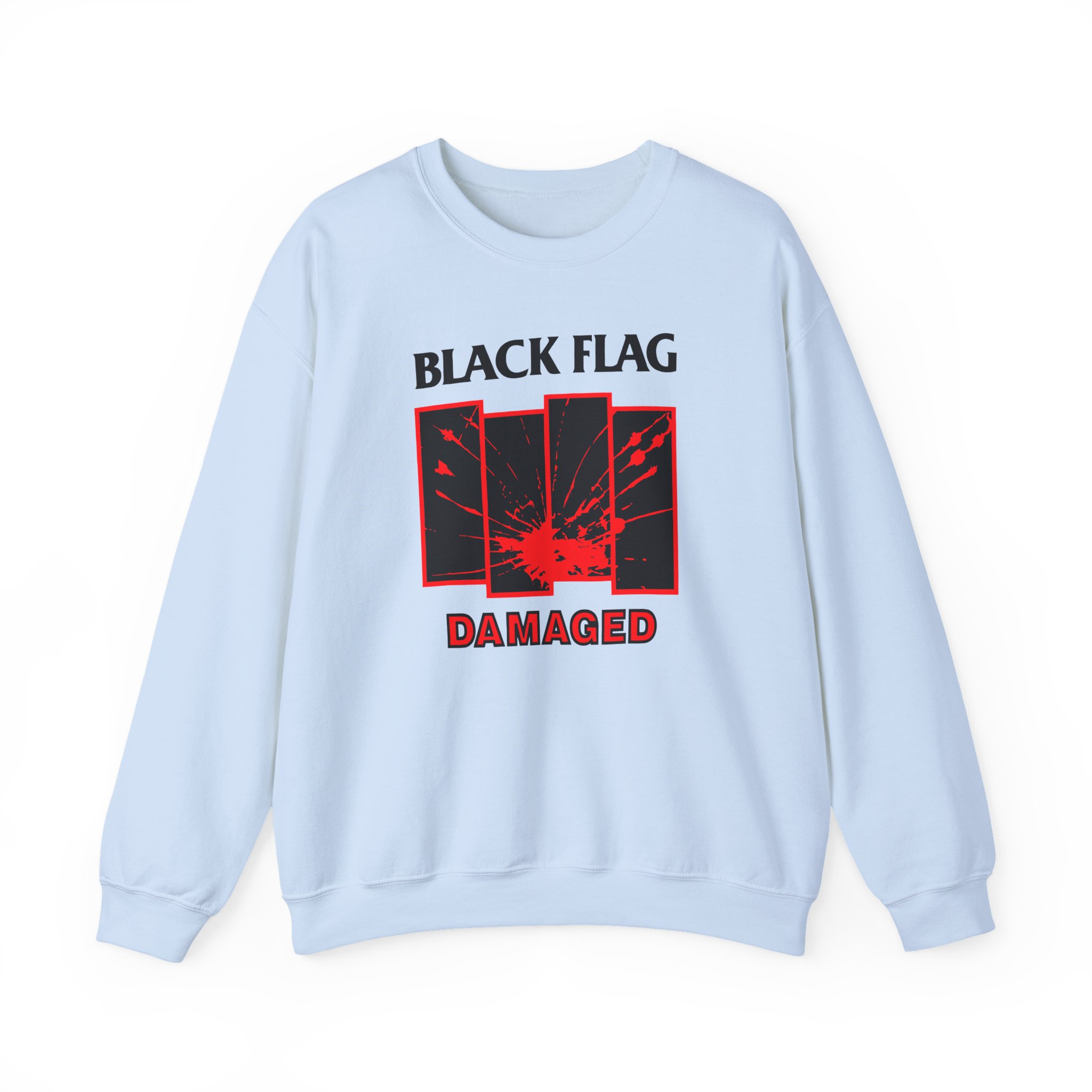Black Flag Damaged Unisex Heavy Blendâ„¢ Crewneck Sweatshirt