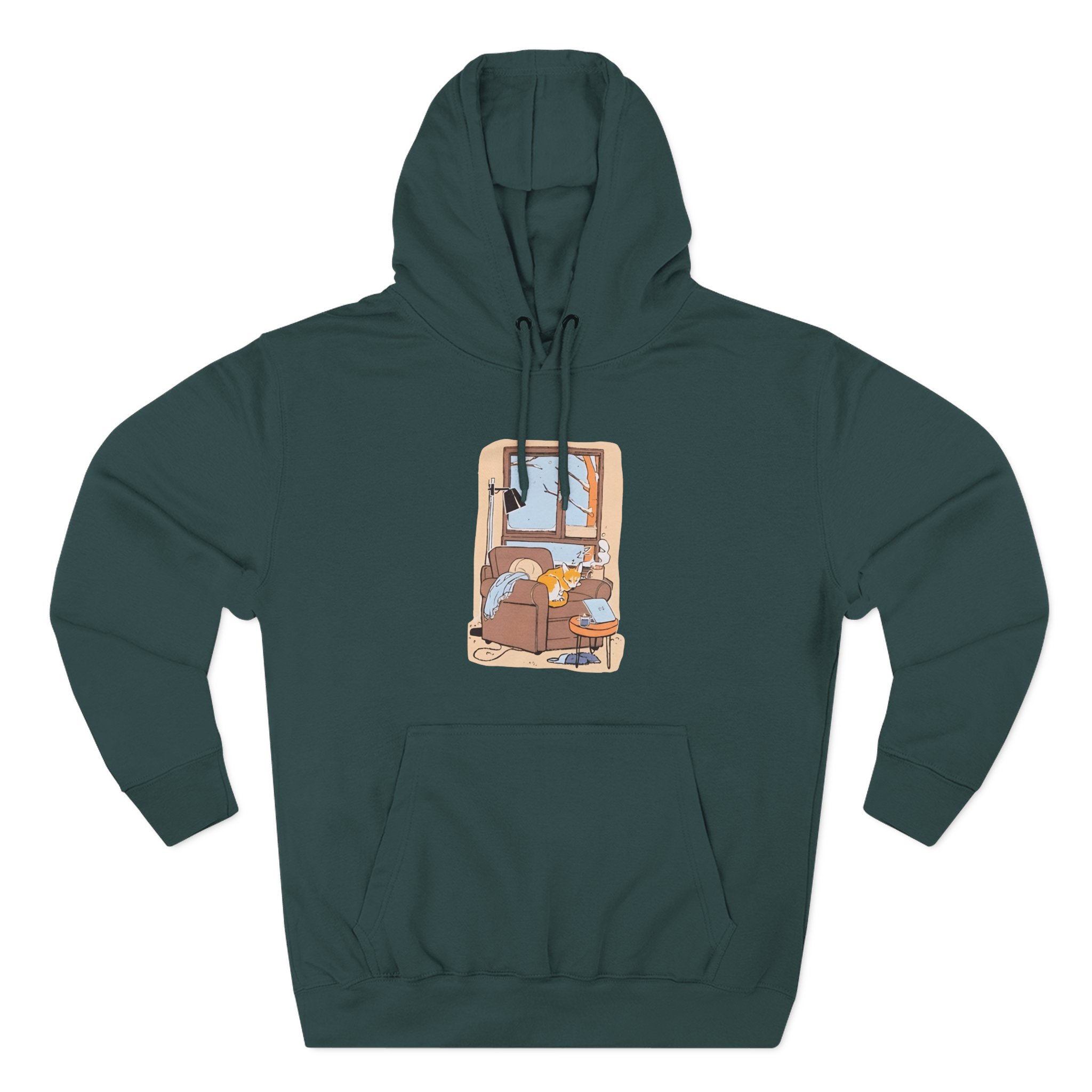 Dan and Phil Cozy Browsing Three-Panel Fleece Hoodie