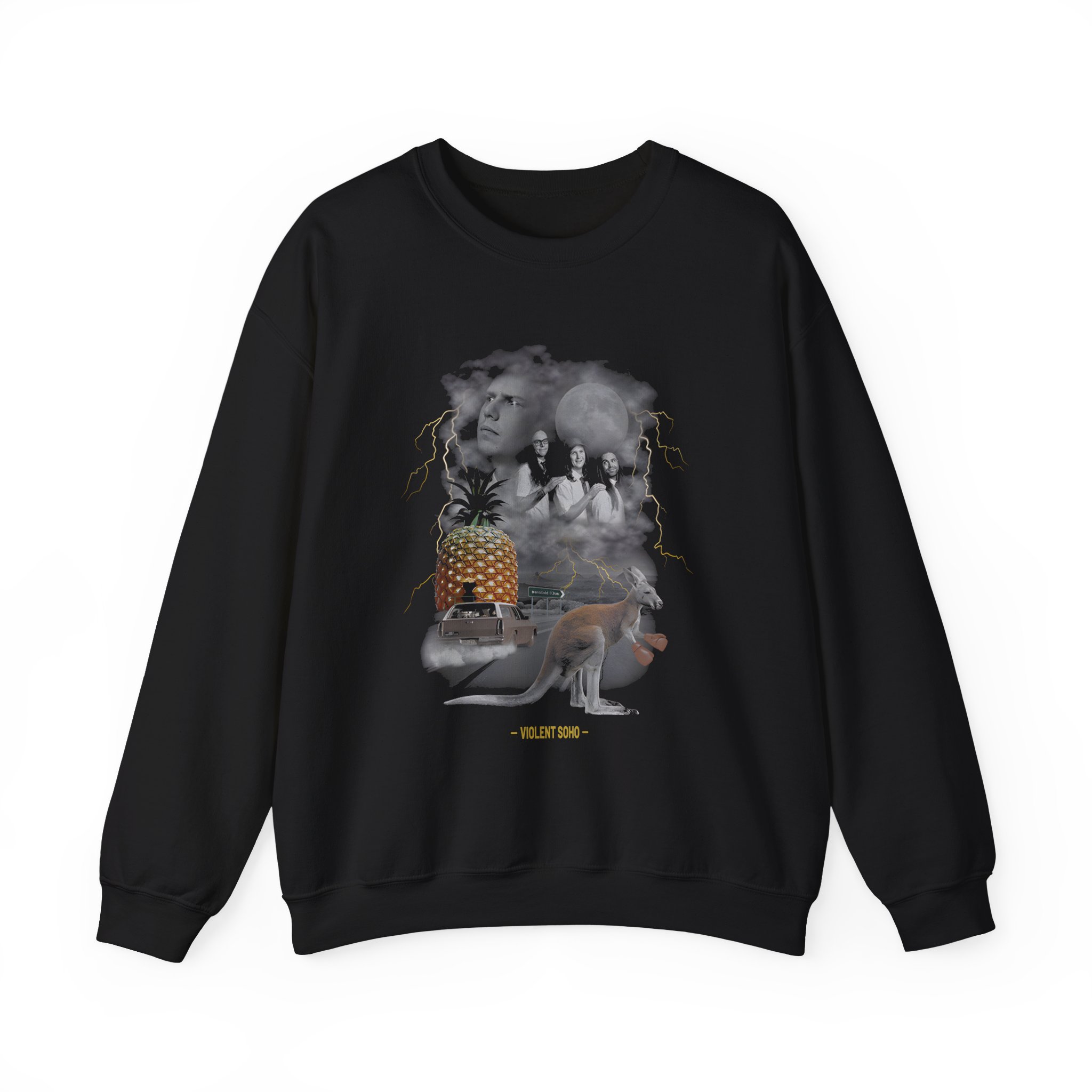 Violent Soho Far Que Truck Stop Unisex Heavy Blendâ„¢ Crewneck Sweatshirt