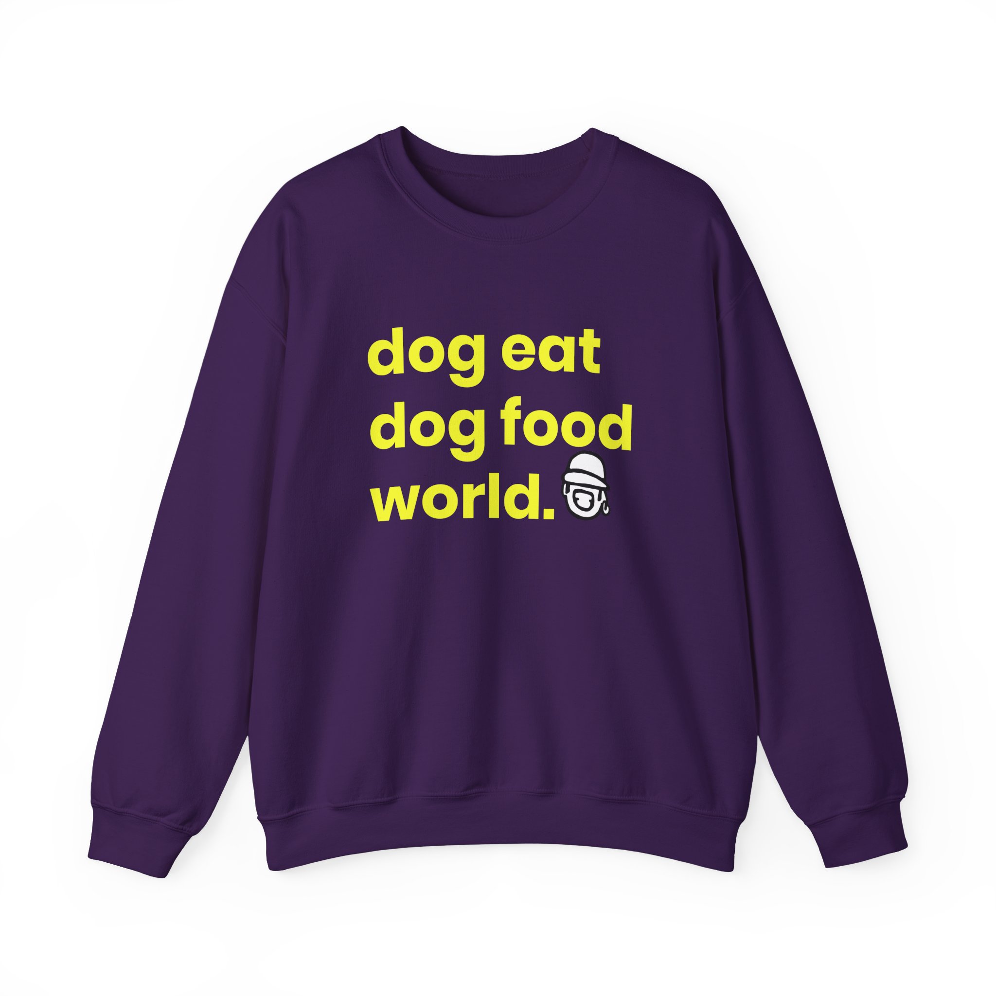 Niko B Dog Eat Dog Food World Unisex Heavy Blend Crewneck Sweatshirt