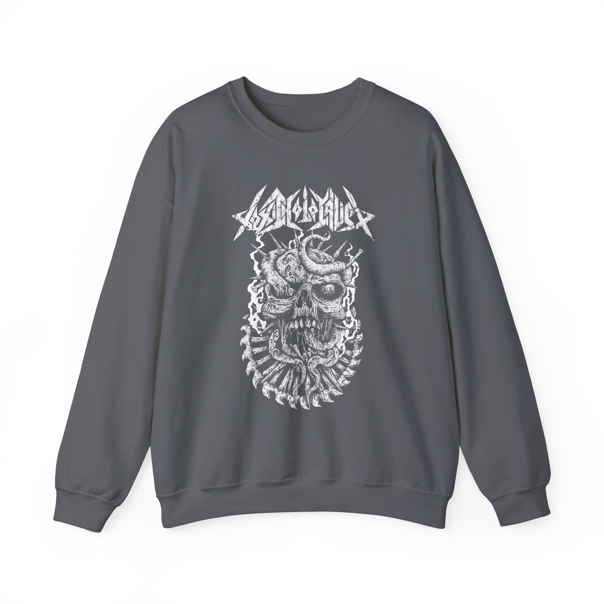 Toxic Holocaust Skull Unisex Heavy Blendâ„¢ Crewneck Sweatshirt