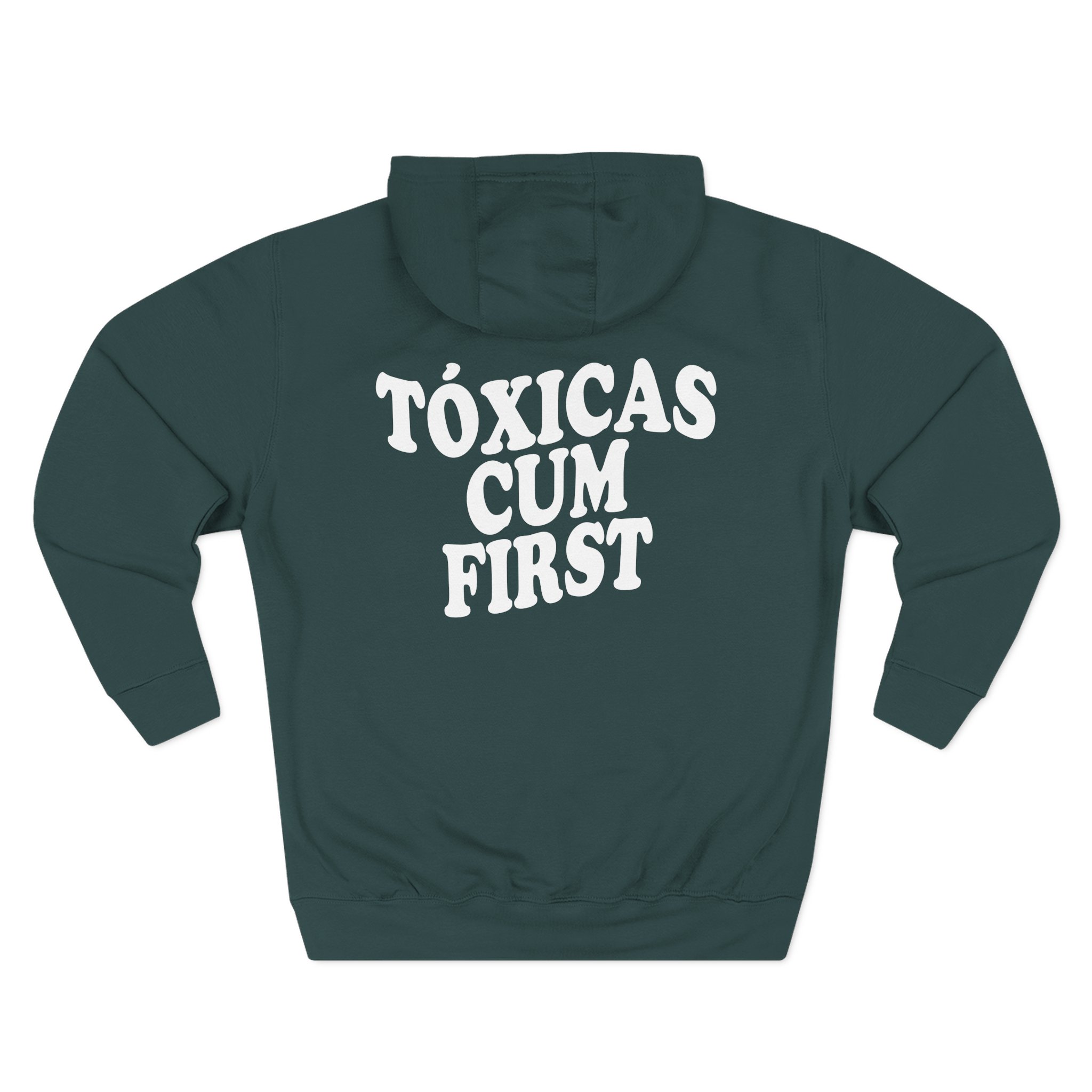 Chicos Toxicos Tóxicas Cum First Three-Panel Fleece Hoodie