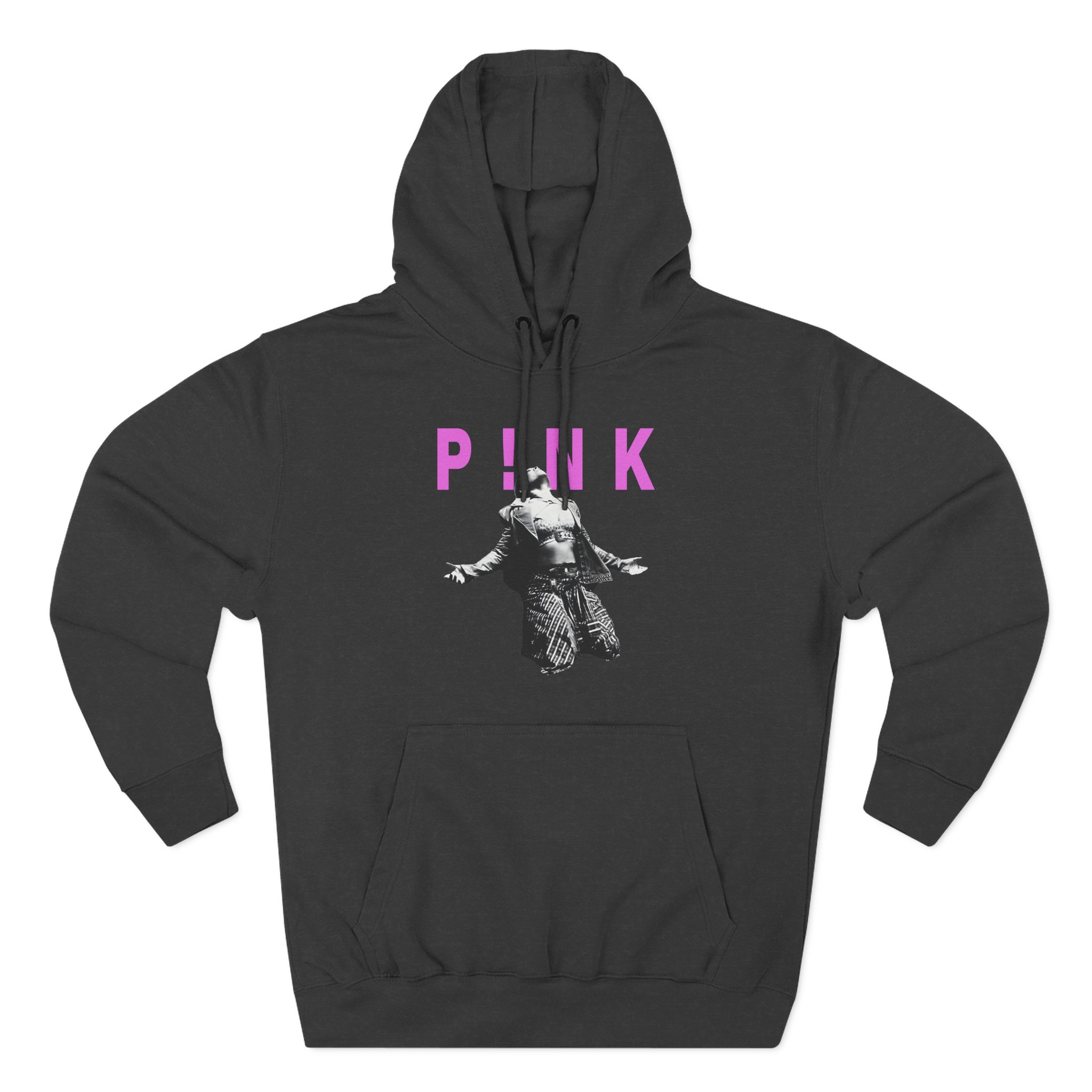 Pink Trustfall Praise Three-Panel Fleece Hoodie