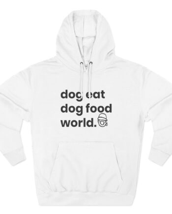 Niko B Dog Eat Dog Food World  Three-panel Fleece Hoodie