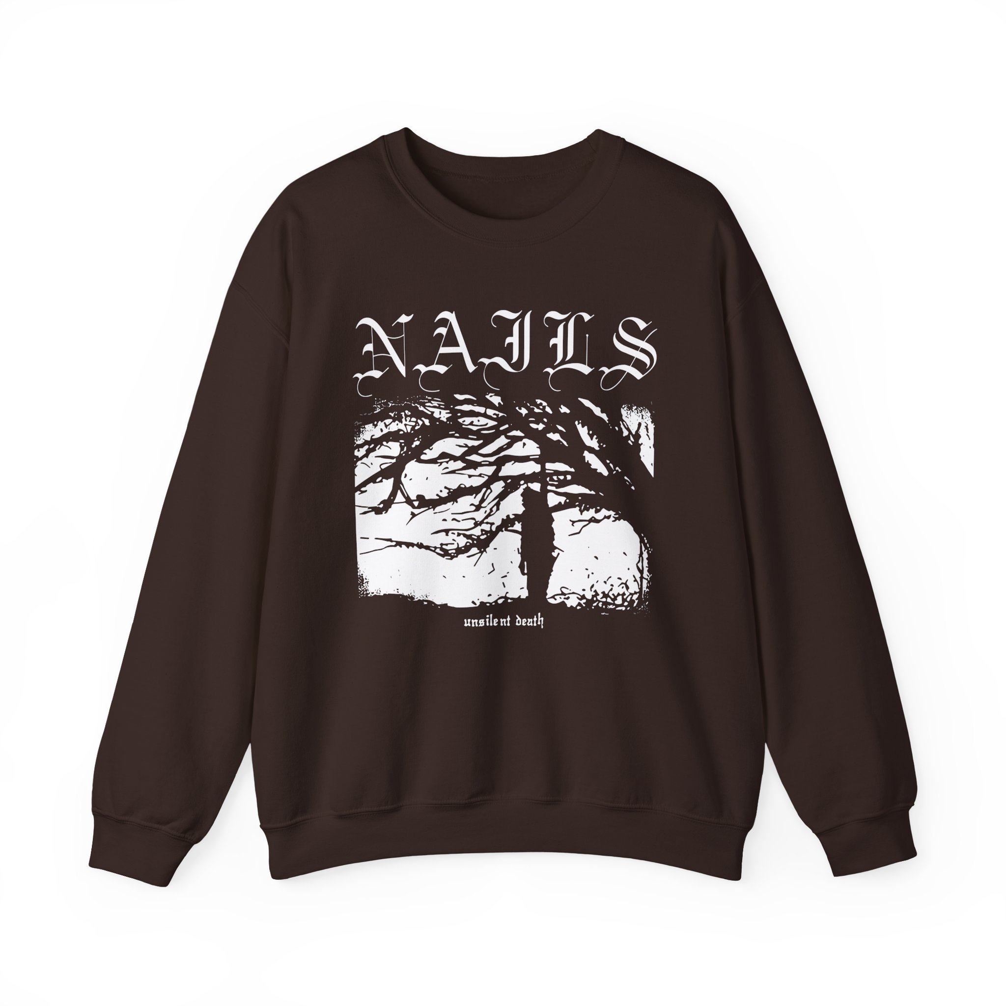 Nails Unsilent Death Unisex Heavy Blendâ„¢ Crewneck Sweatshirt