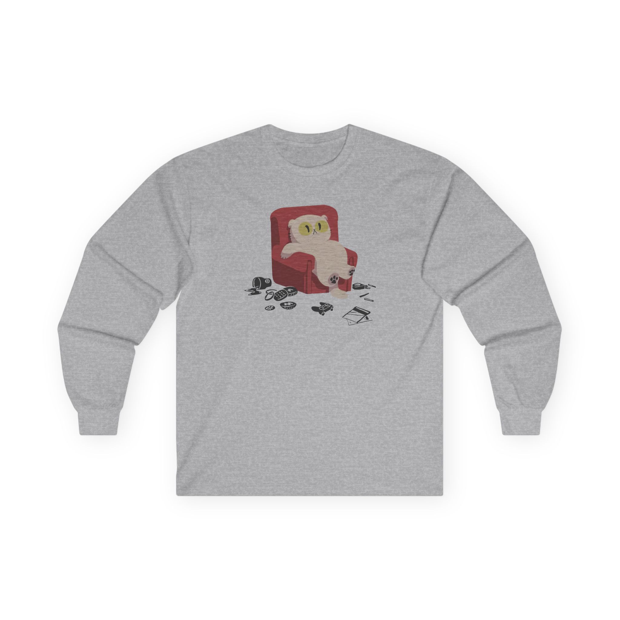 Lirik Lazycat Unisex Ultra Cotton Long Sleeve Tee