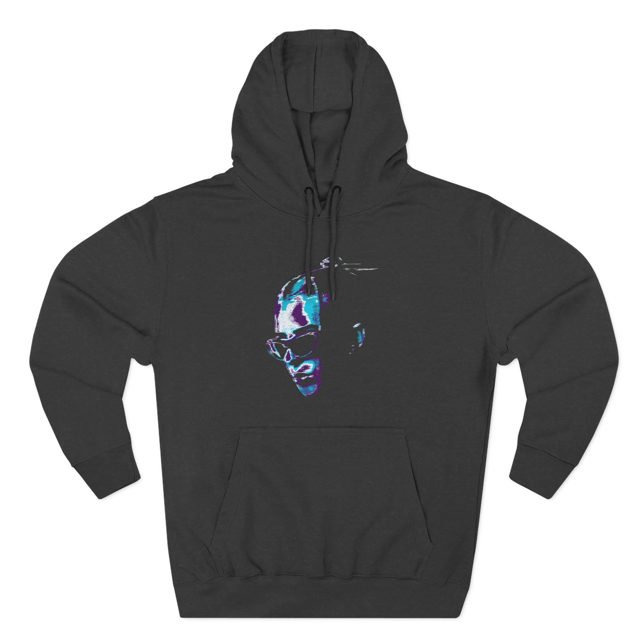 Young Miko Face Three-Panel Fleece Hoodie
