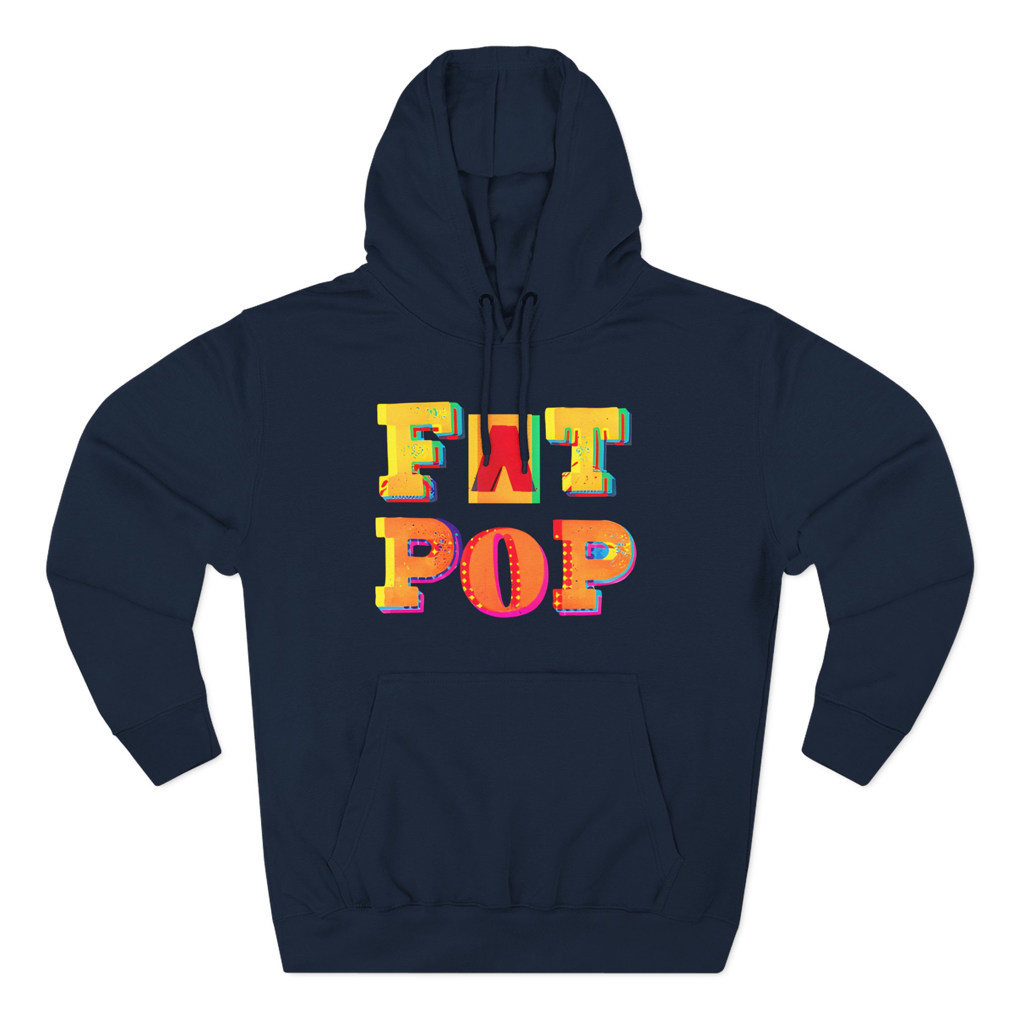 PW Fat Pop Logo Three-Panel Fleece Hoodie