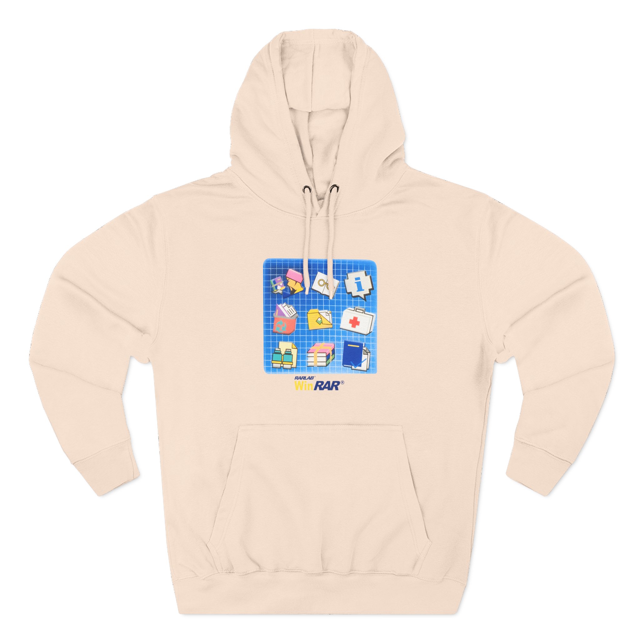 Winrar Software Update Three-Panel Fleece Hoodie