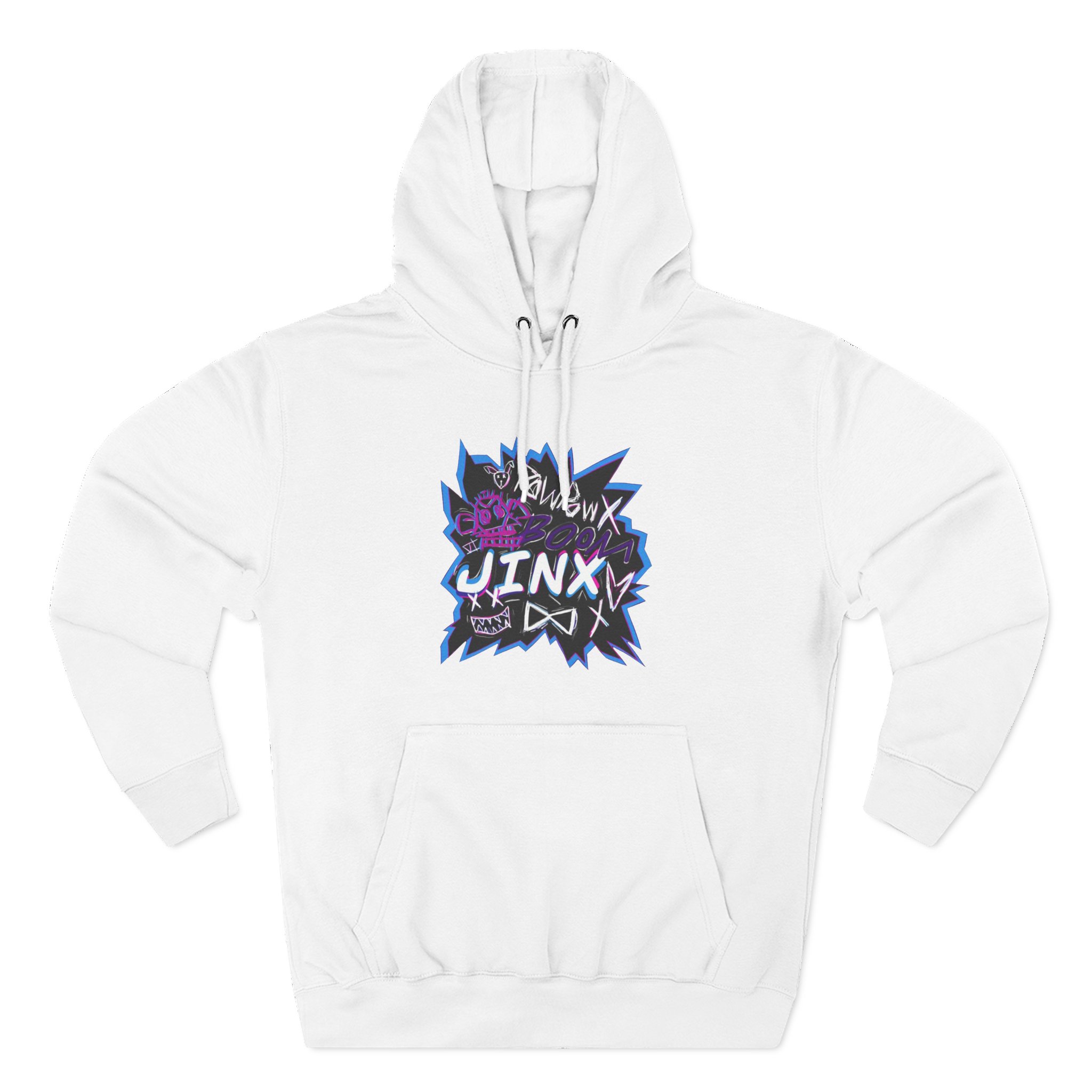 Jinx Three-Panel Fleece Hoodie