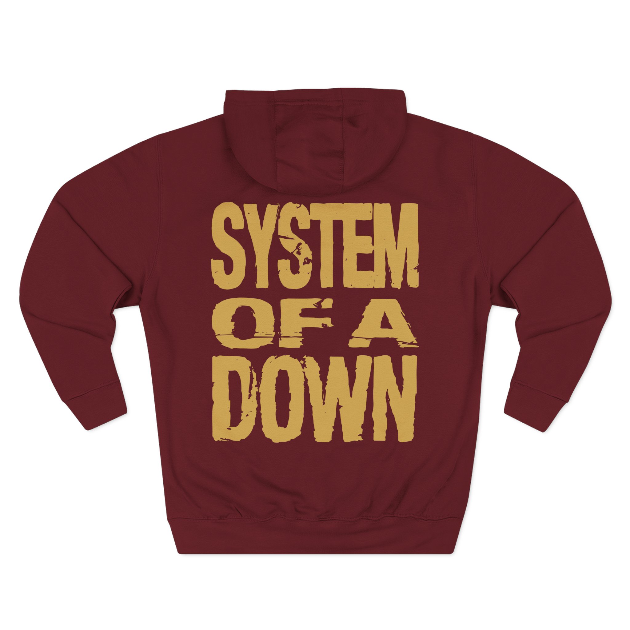 System of a Down Gold Hand Three-Panel Fleece Hoodie