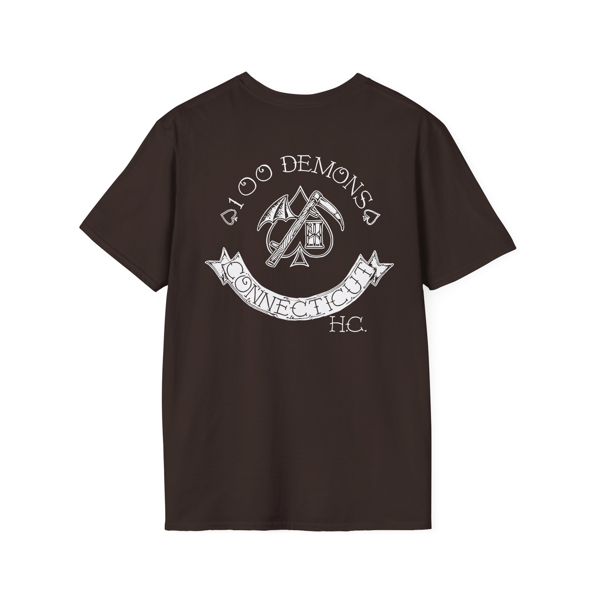 100 Demons Spade Sickle Unisex Softstyle T-Shirt