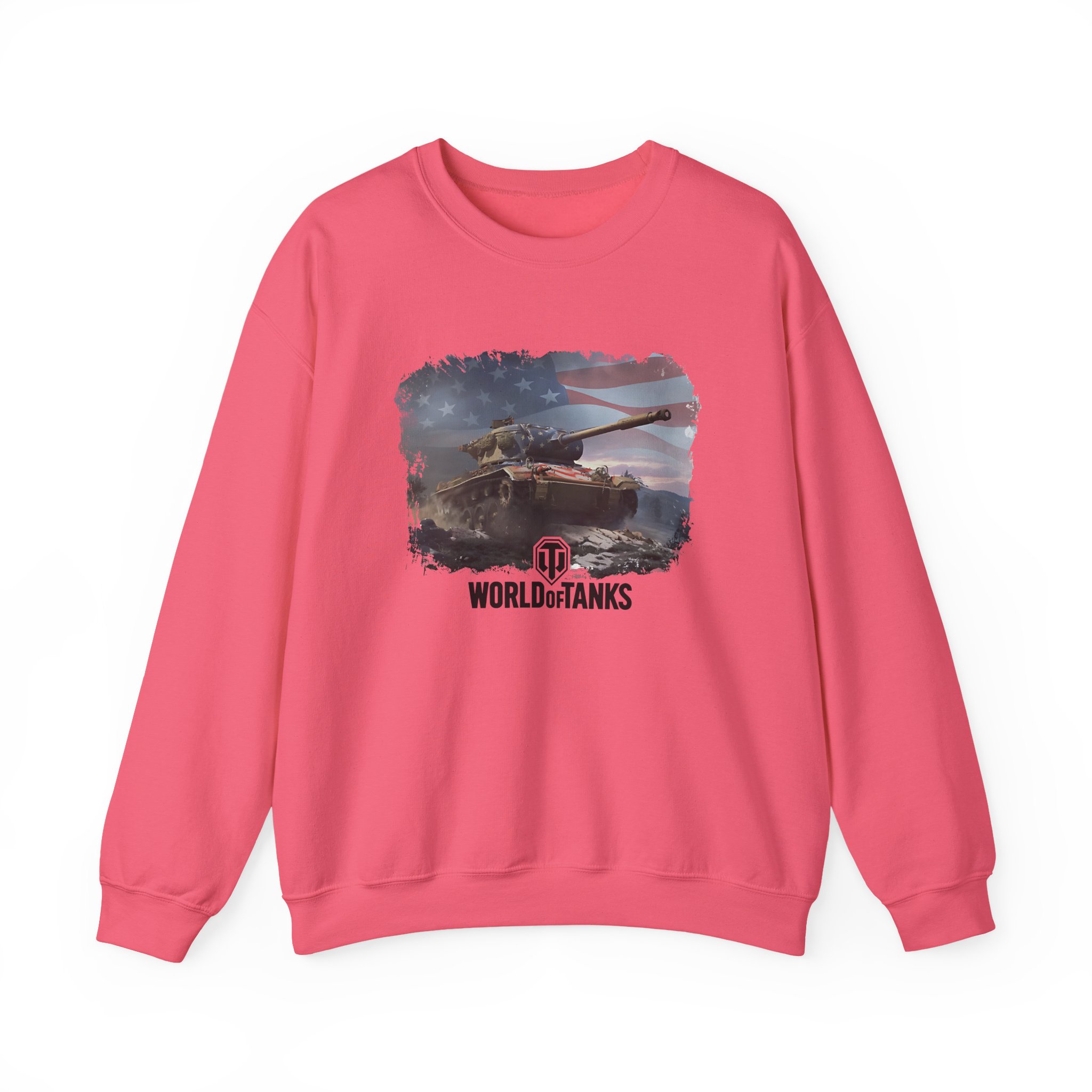 World of Tank Wot July 4th T78 Unisex Heavy Blendâ„¢ Crewneck Sweatshirt