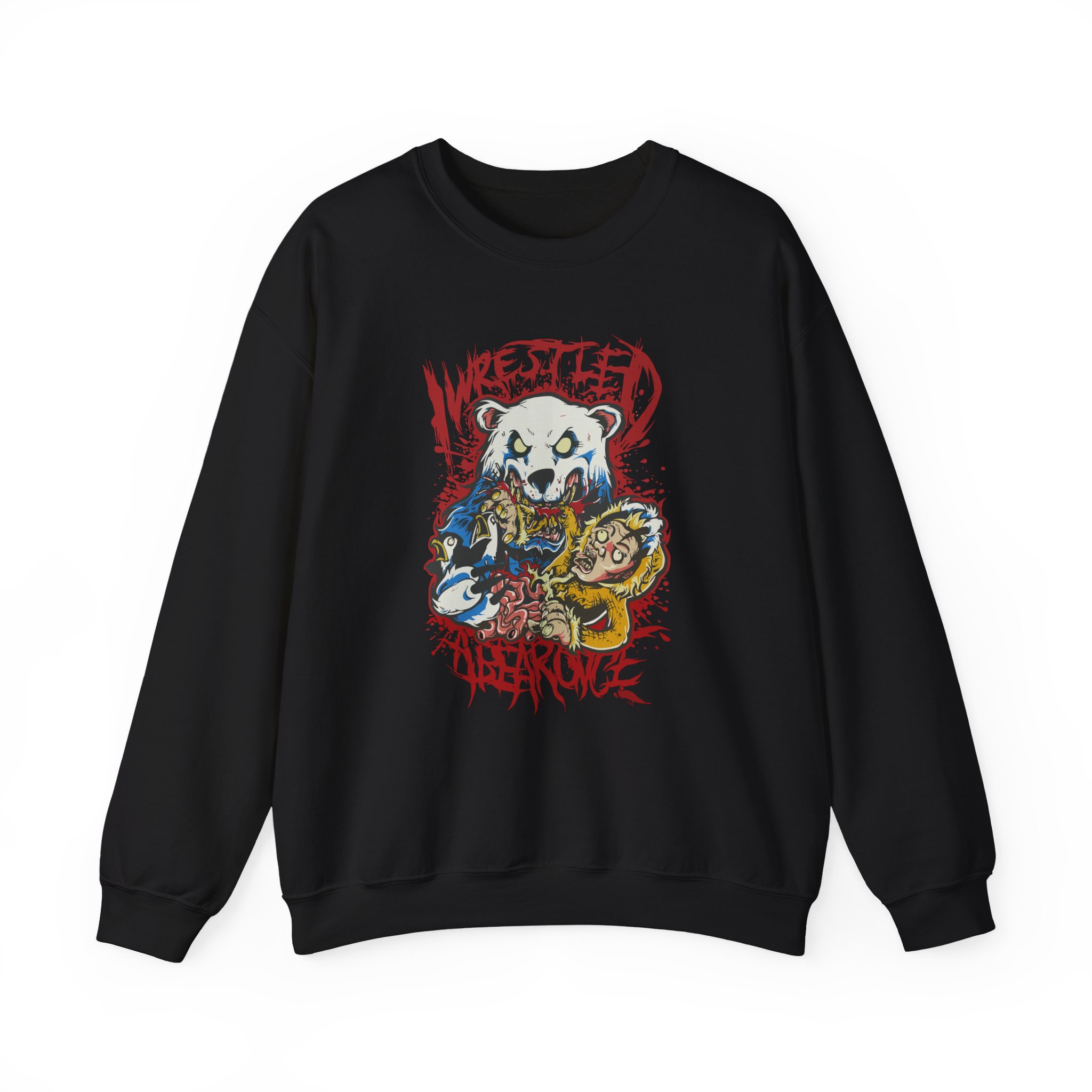 Iwrestledabearonce Unisex Heavy Blendâ„¢ Crewneck Sweatshirt