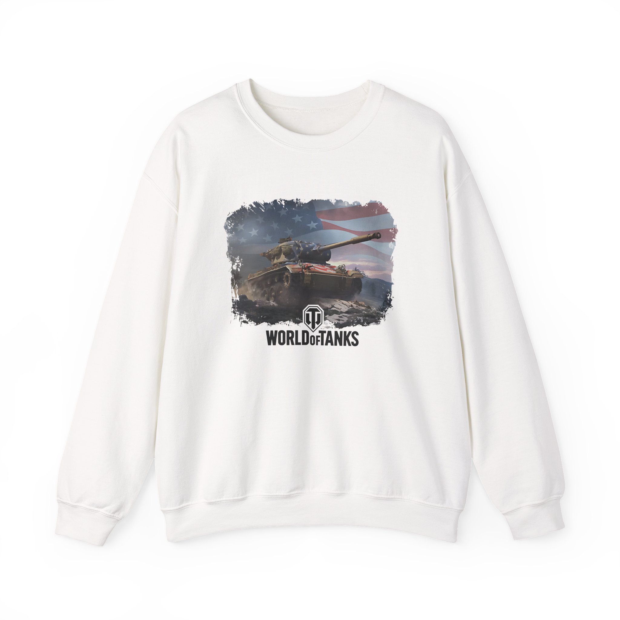 World of Tank Wot July 4th T78 Unisex Heavy Blendâ„¢ Crewneck Sweatshirt