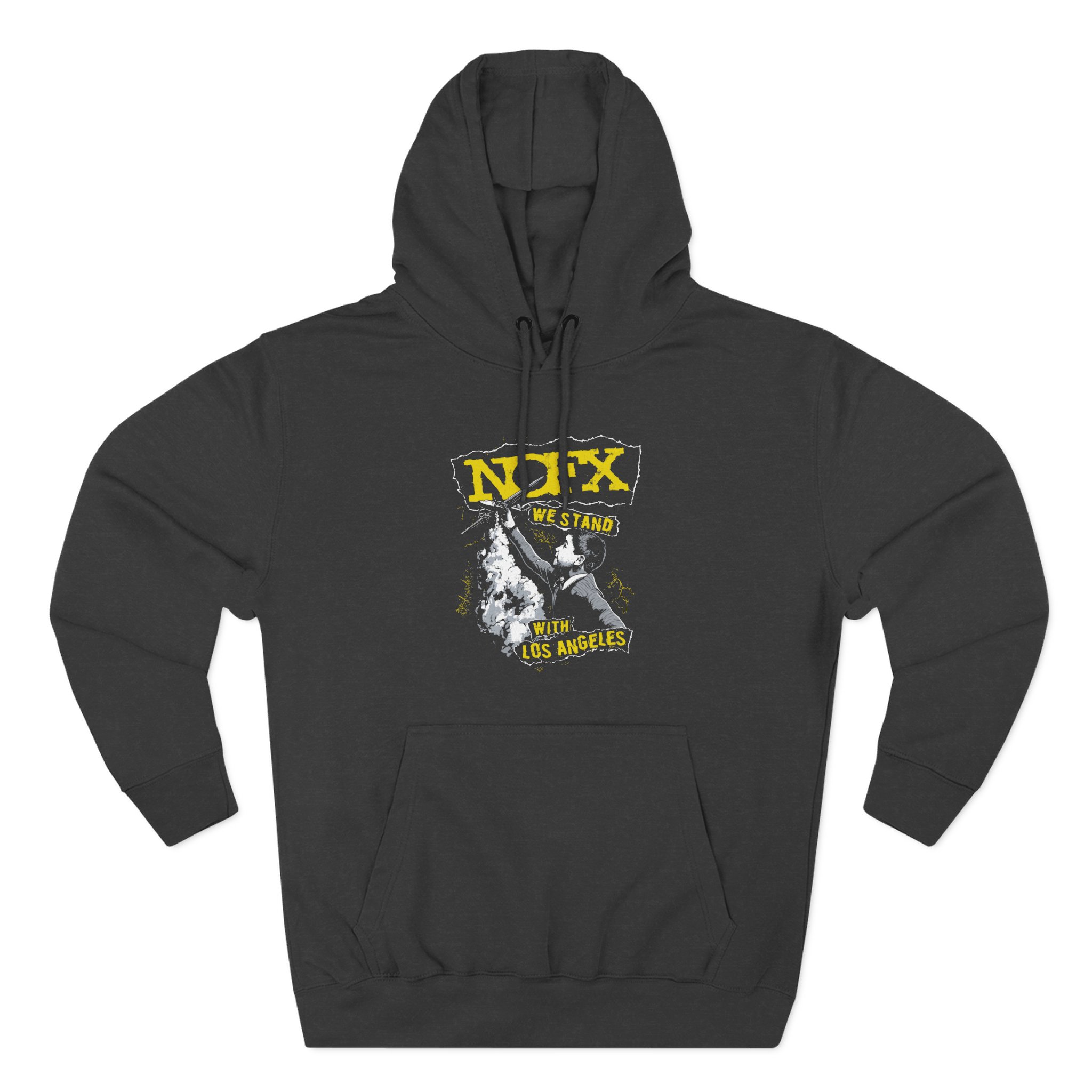 Nofx Fire Relief Three-Panel Fleece Hoodie