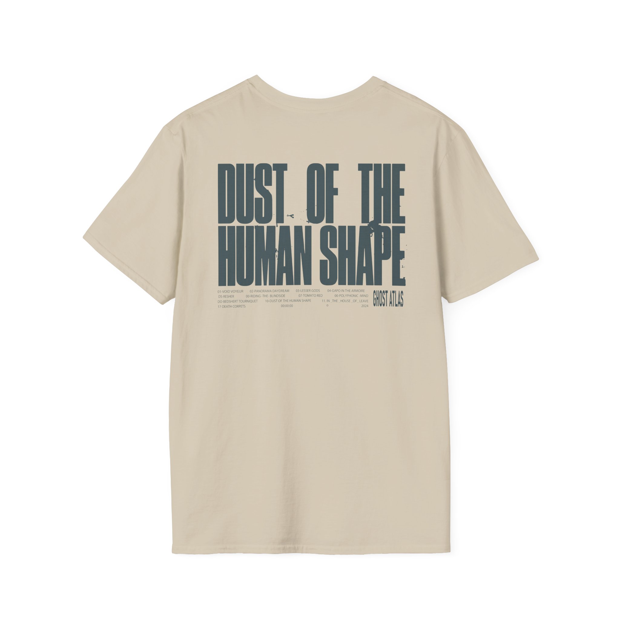 Ghost Atlas Dust of the Human Shape Unisex Softstyle T-Shirt