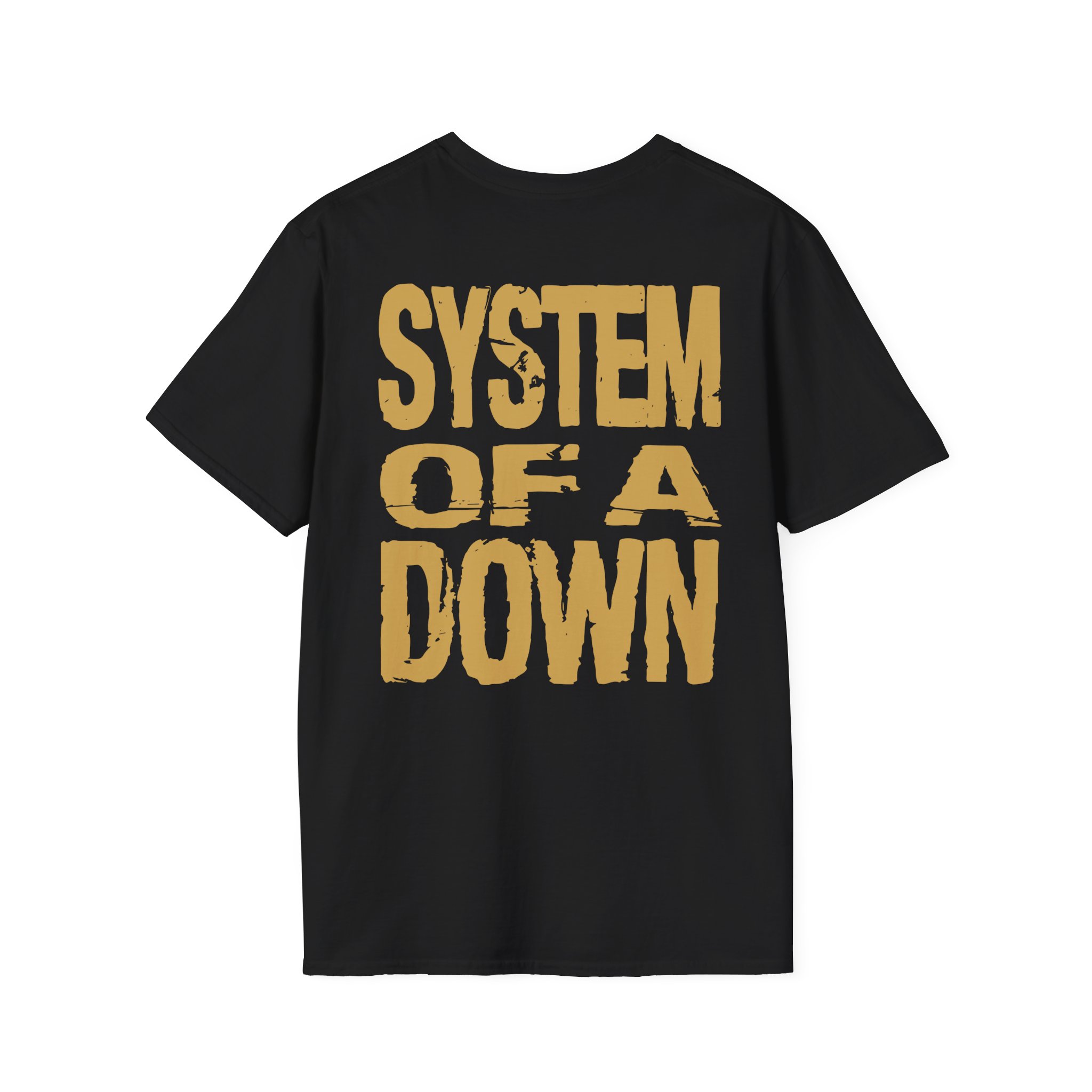 System of a Down Gold Hand Unisex Softstyle T-Shirt