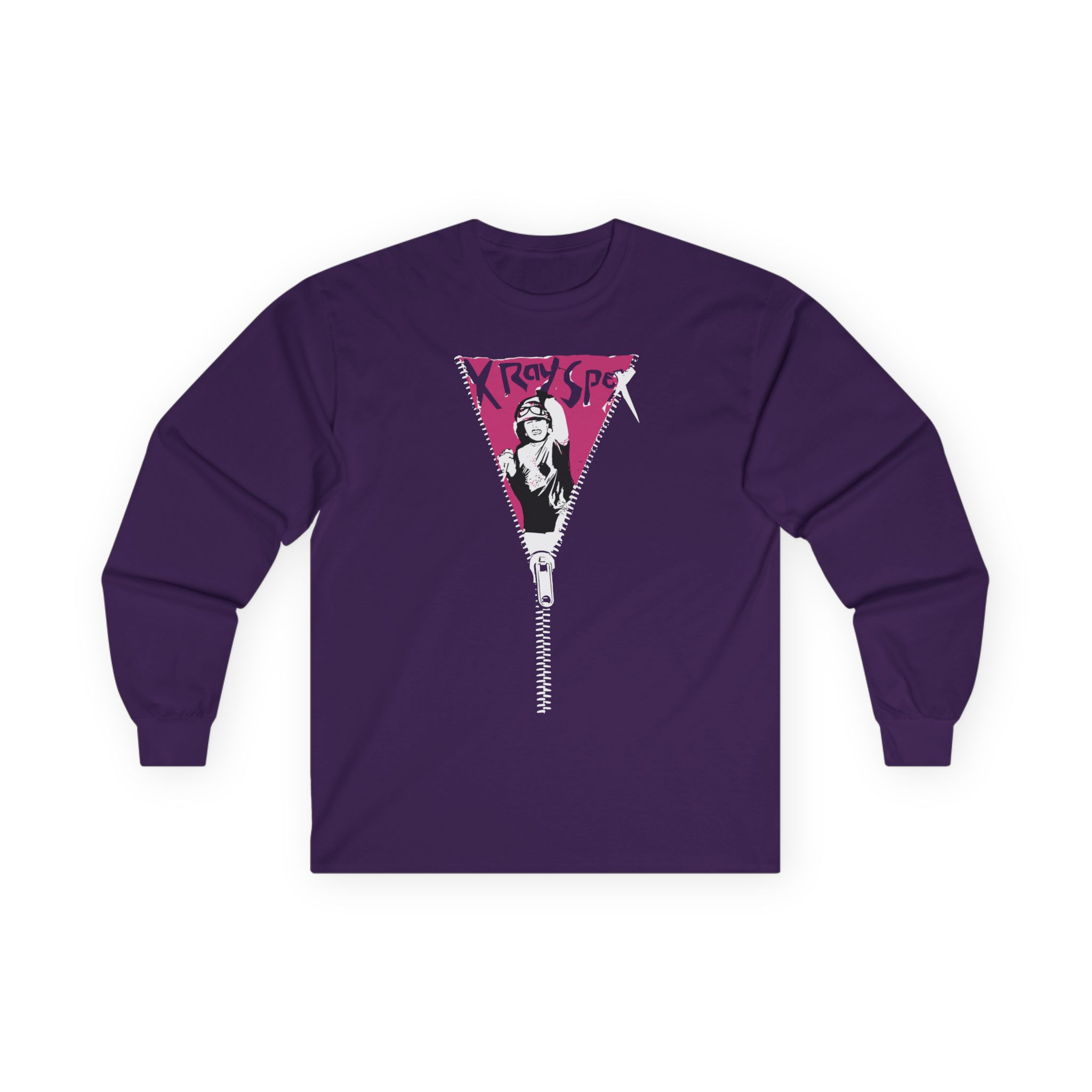 X-ray Spex Zipper Unisex Ultra Cotton Long Sleeve Tee