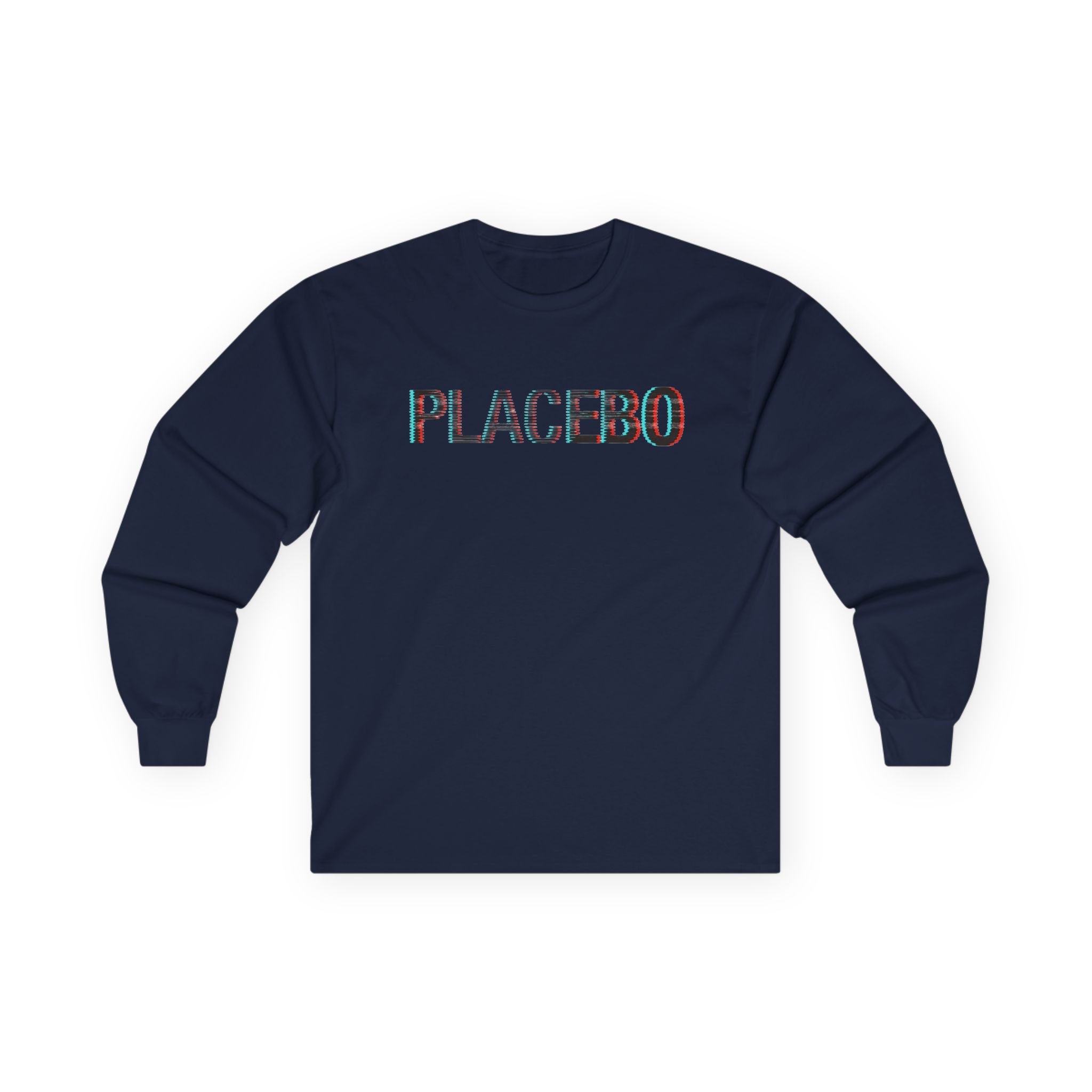 Placebo Glitch Logo Unisex Ultra Cotton Long Sleeve Tee